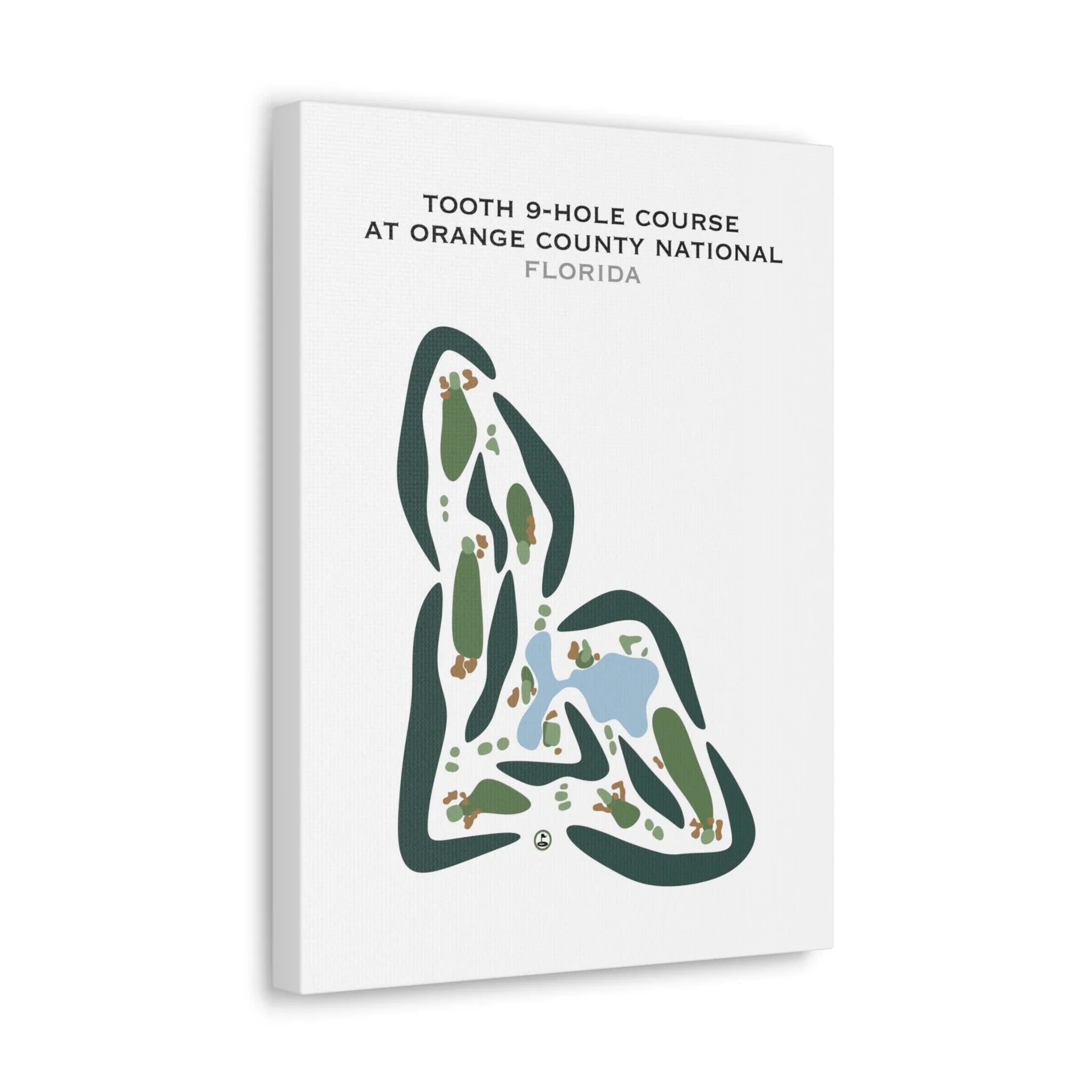 Tooth 9-Hole Course at Orange County National, Florida - Printed Golf Courses