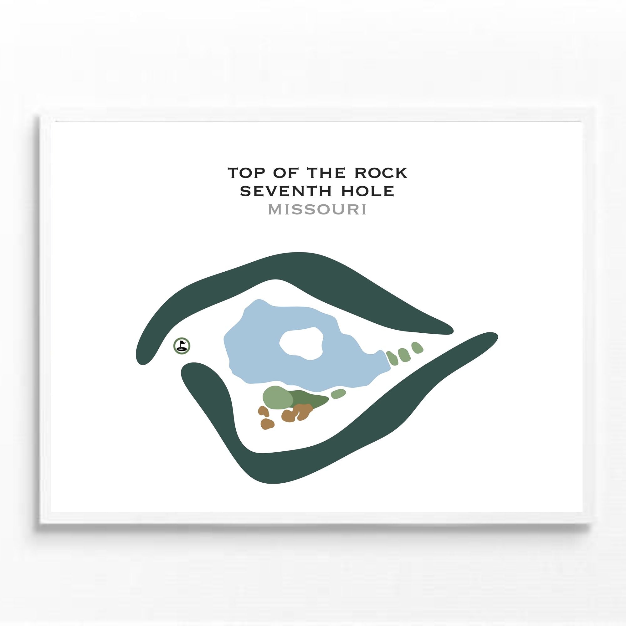 Top of the Rock Golf Course - Hole 7, Missouri - Printed Golf Courses