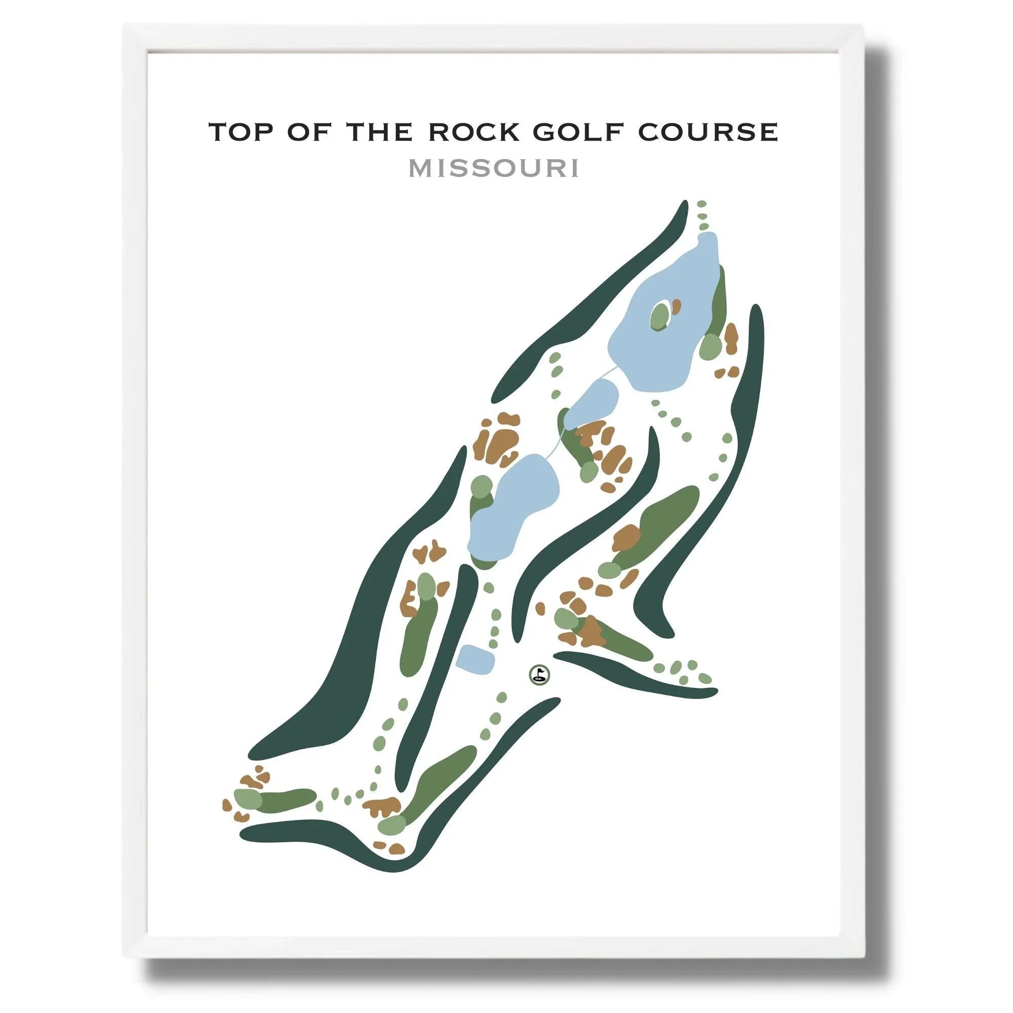 Top Of The Rock, Missouri - Printed Golf Courses