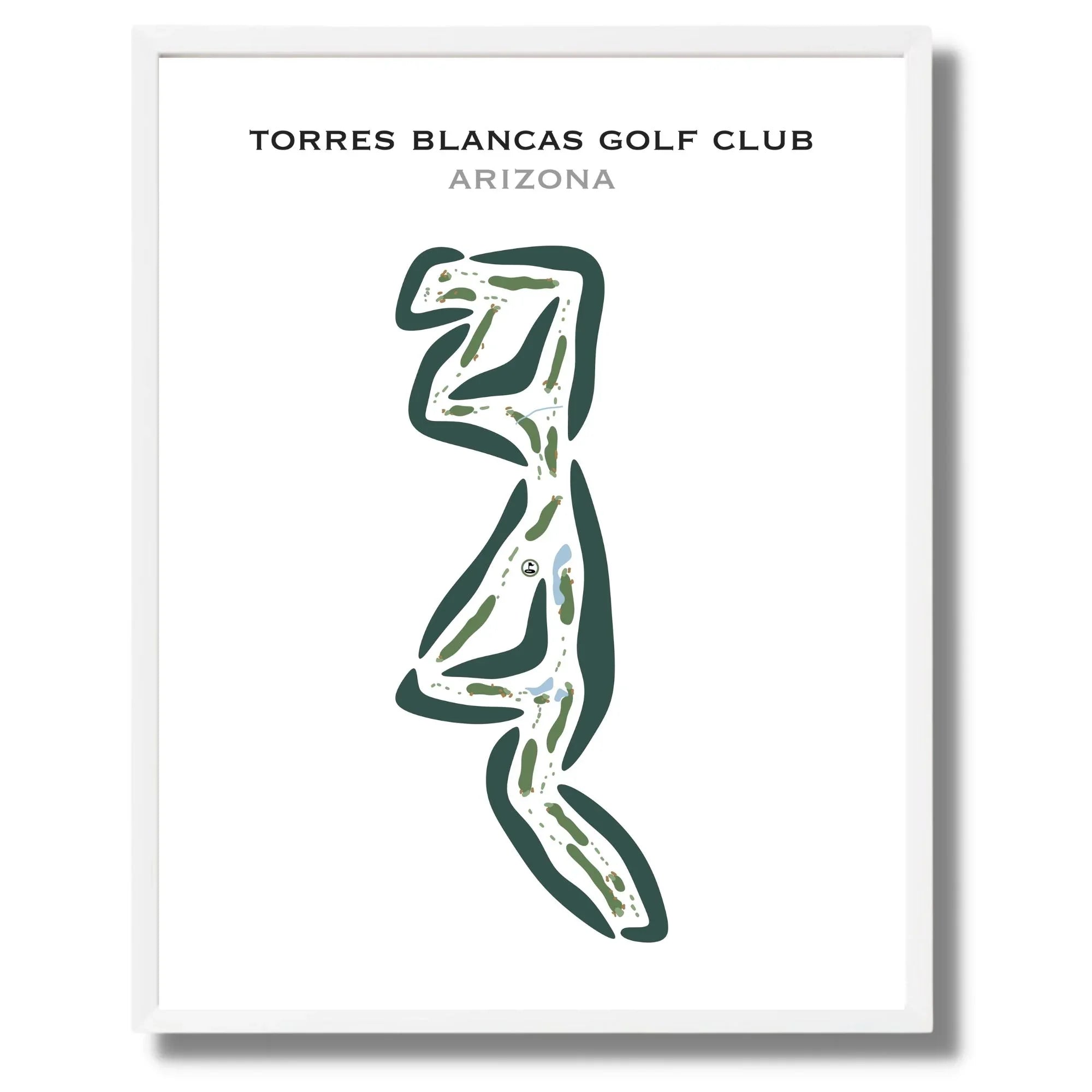 Torres Blancas Golf Club, Arizona - Printed Golf Courses