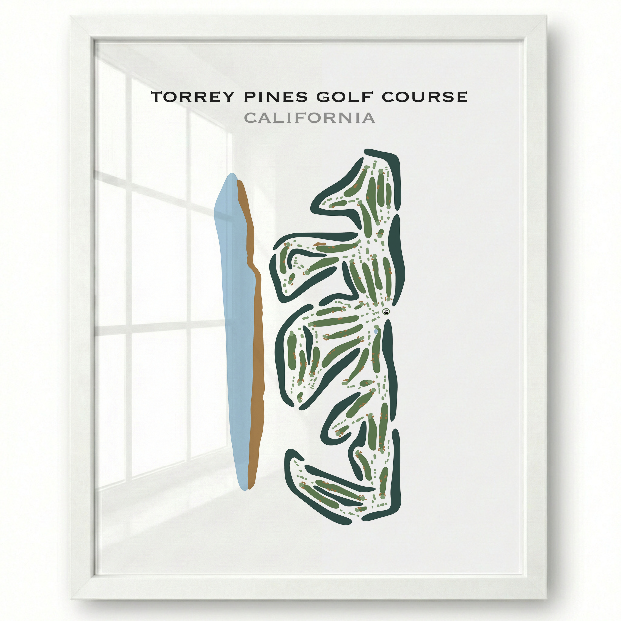 Torrey Pines Golf Course, California - Printed Golf Courses