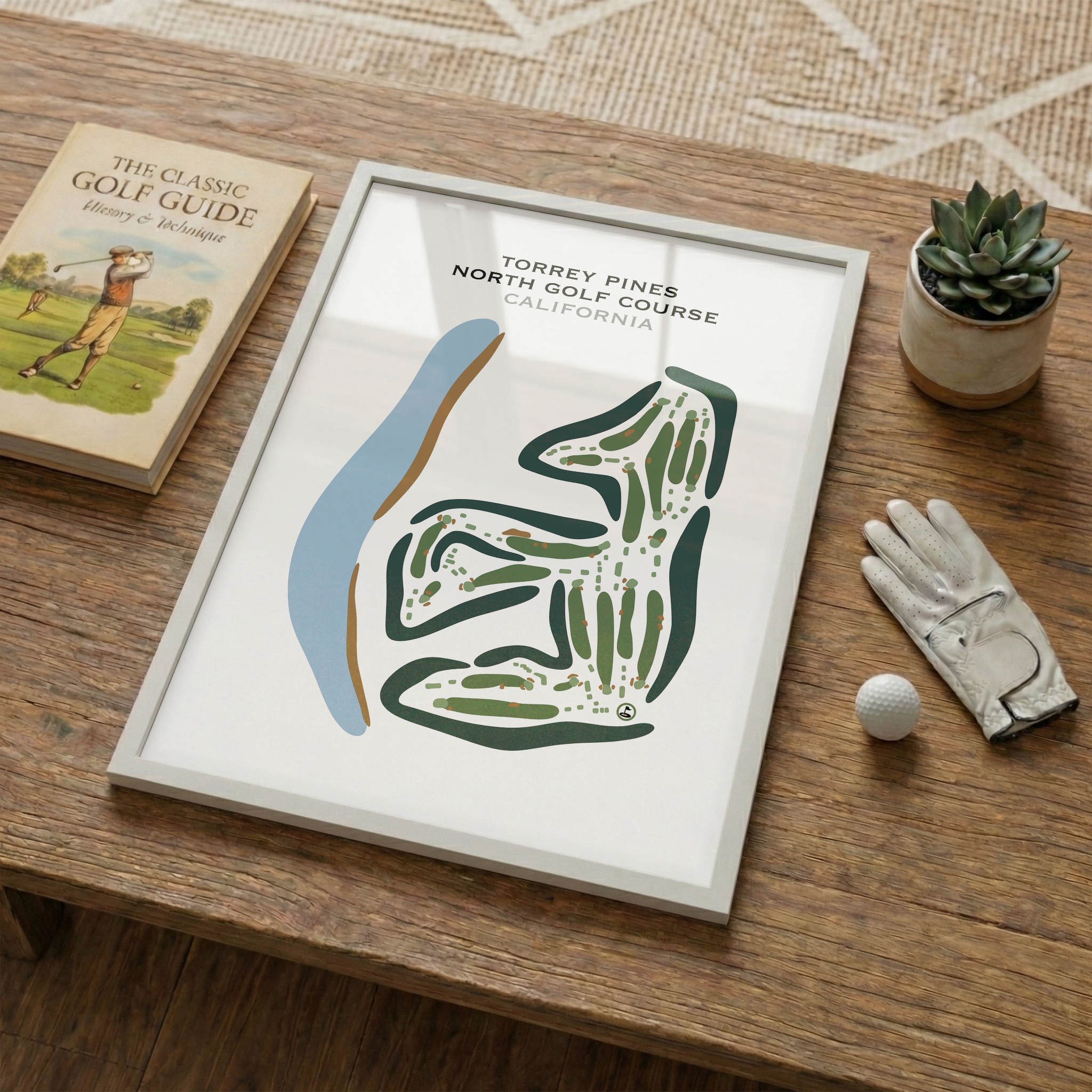 Torrey Pines North Course, California - Printed Golf Courses