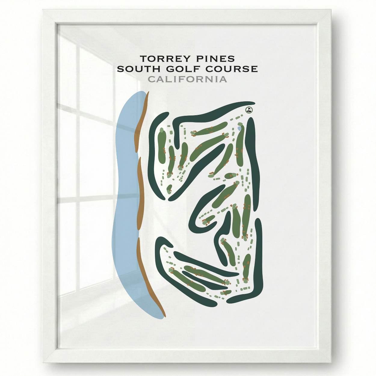 Torrey Pines South Course, California - Printed Golf Courses