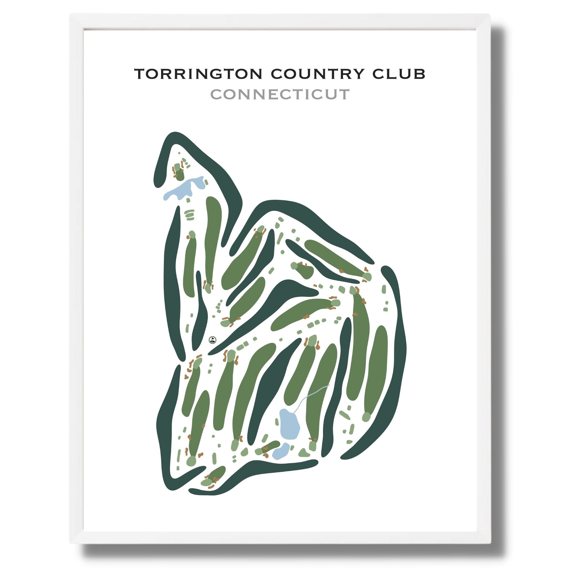 Torrington Country Club, Connecticut - Printed Golf Courses