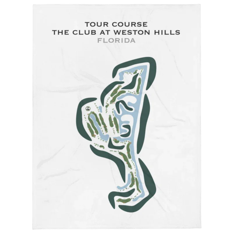Tour Course at The Club at Weston Hills, Florida - Printed Golf Courses