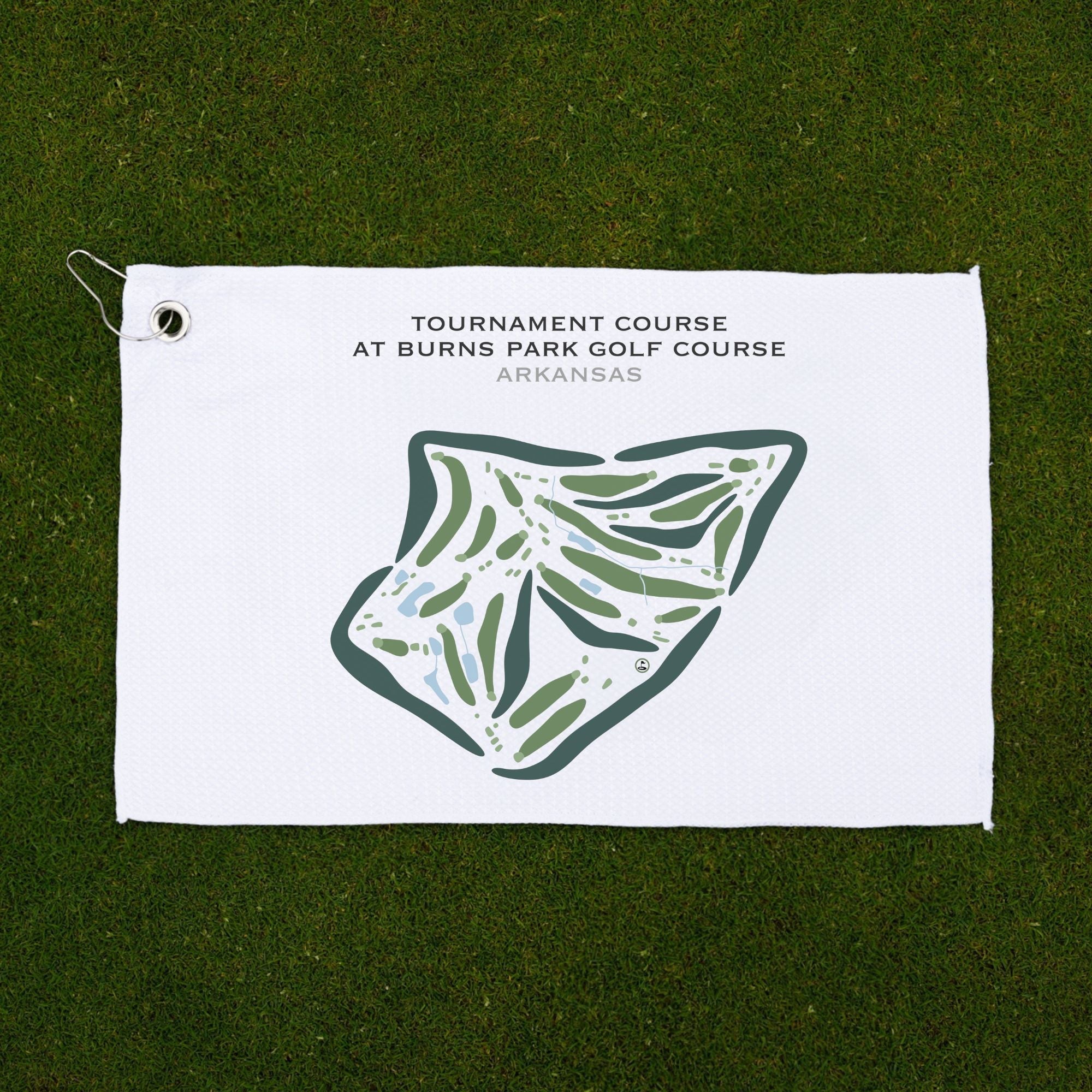 Tournament Course at Burns Park Golf Course, Arkansas - Printed Golf Courses