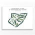 Tournament Course at Burns Park Golf Course, Arkansas - Printed Golf Courses