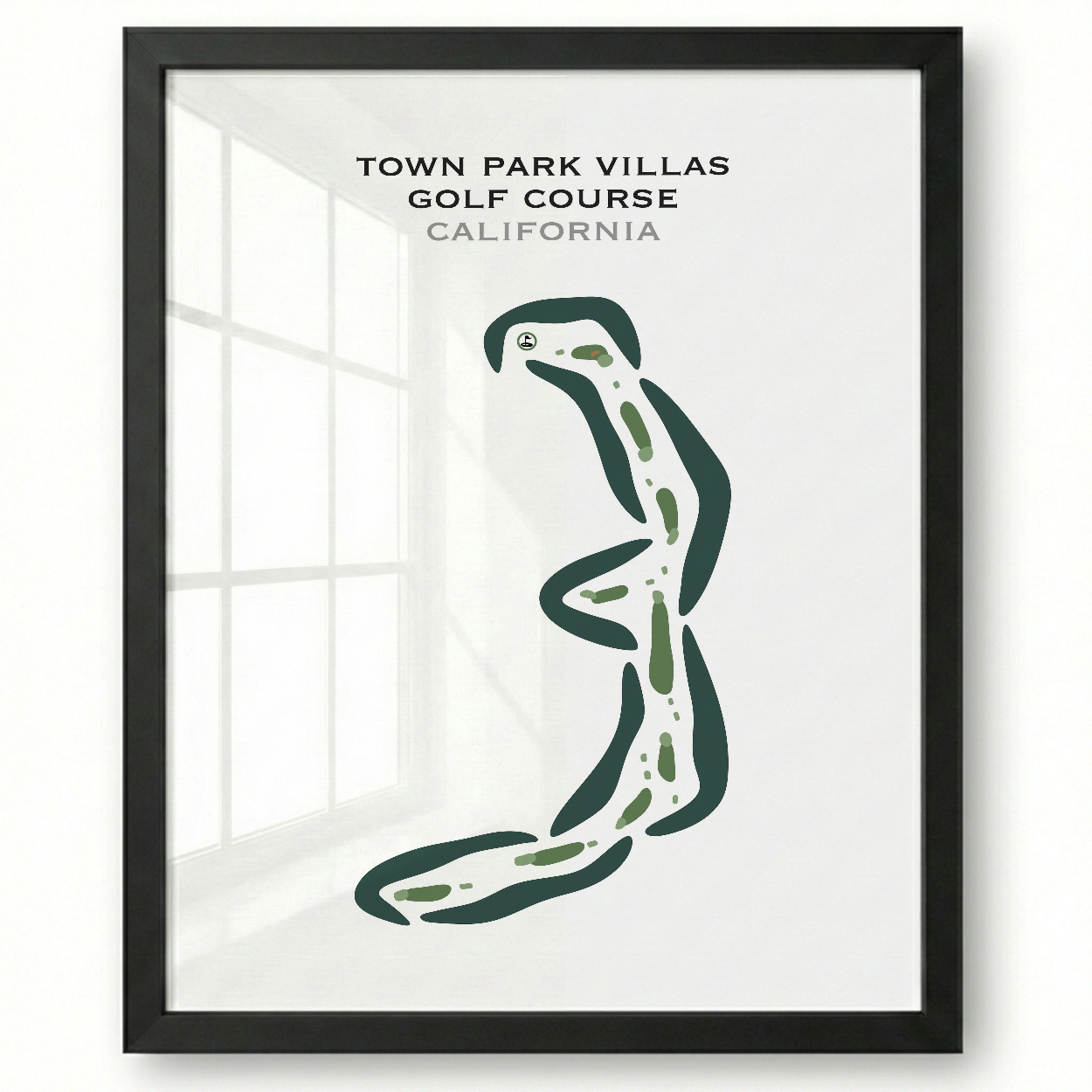 Town Park Villas Golf Course, California - Printed Golf Courses