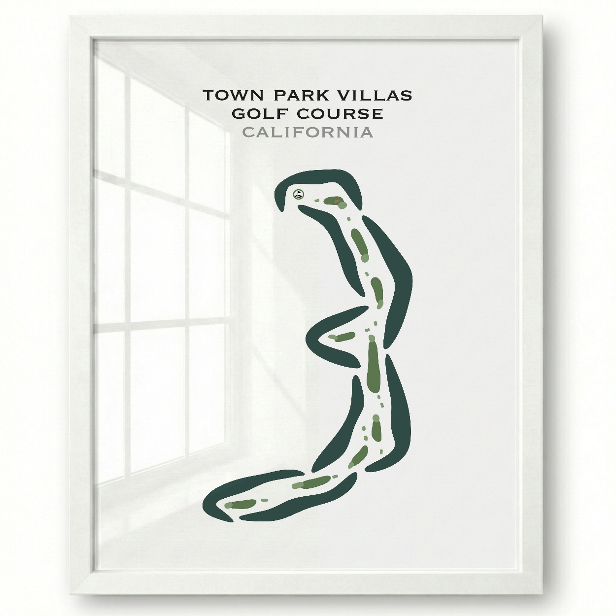 Town Park Villas Golf Course, California - Printed Golf Courses