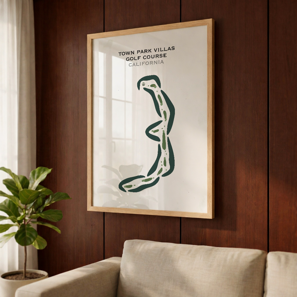 Town Park Villas Golf Course, California - Printed Golf Courses