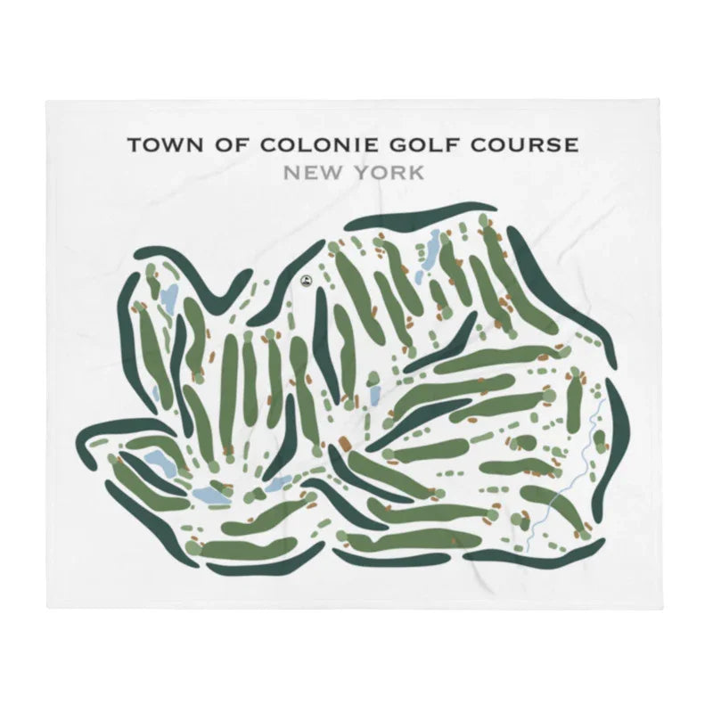 Town of Colonie Golf Course, New York - Printed Golf Course