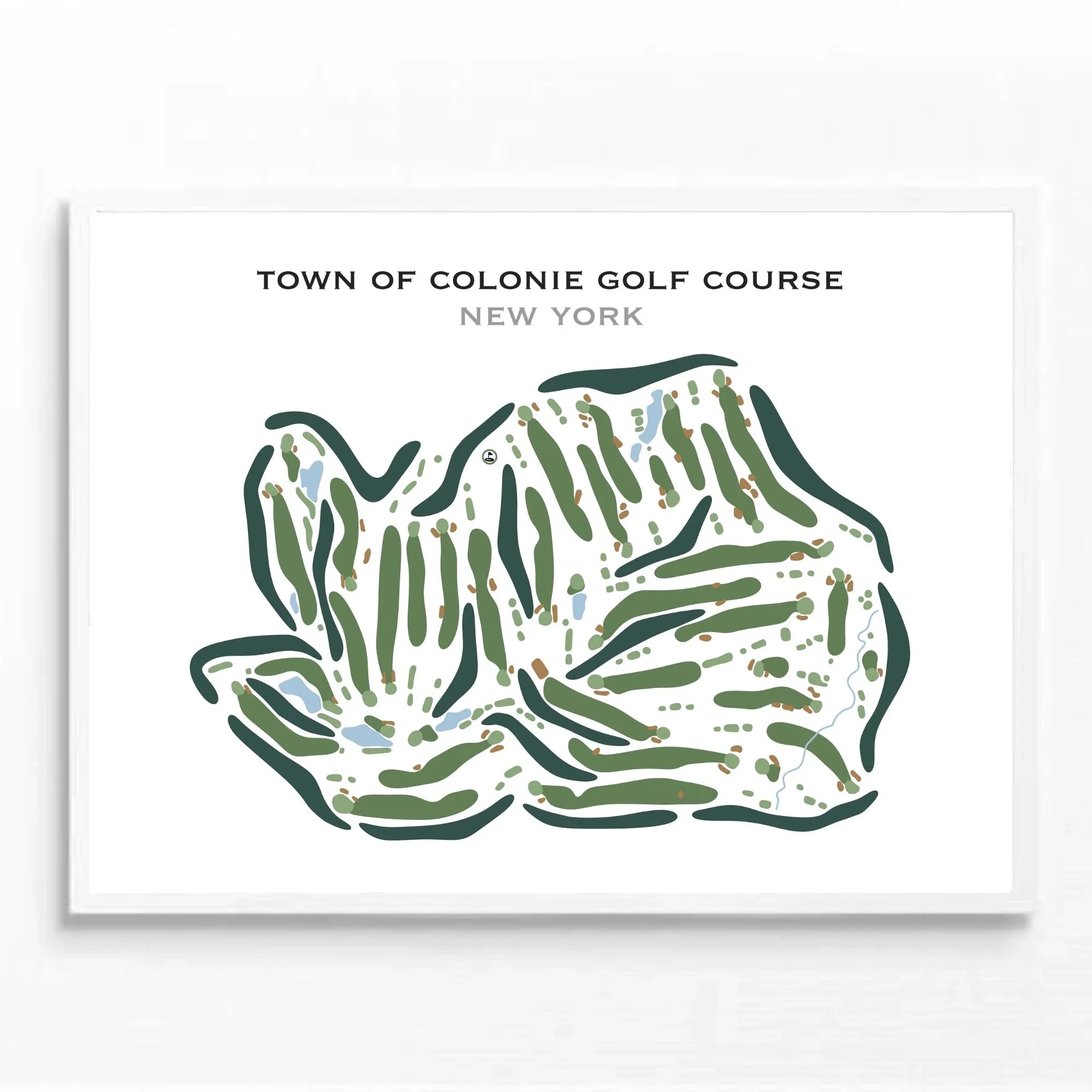 Town of Colonie Golf Course, New York - Printed Golf Course