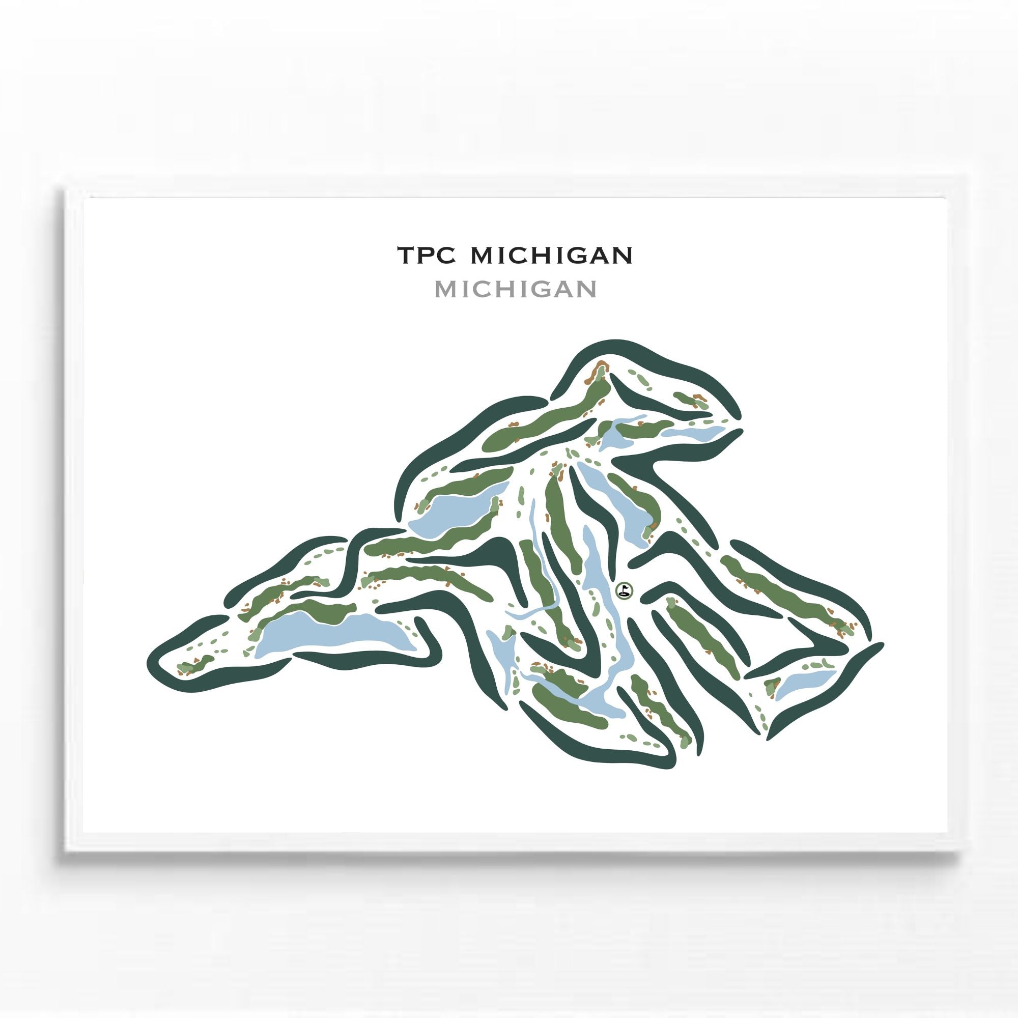 TPC Michigan, Michigan - Printed Golf Courses