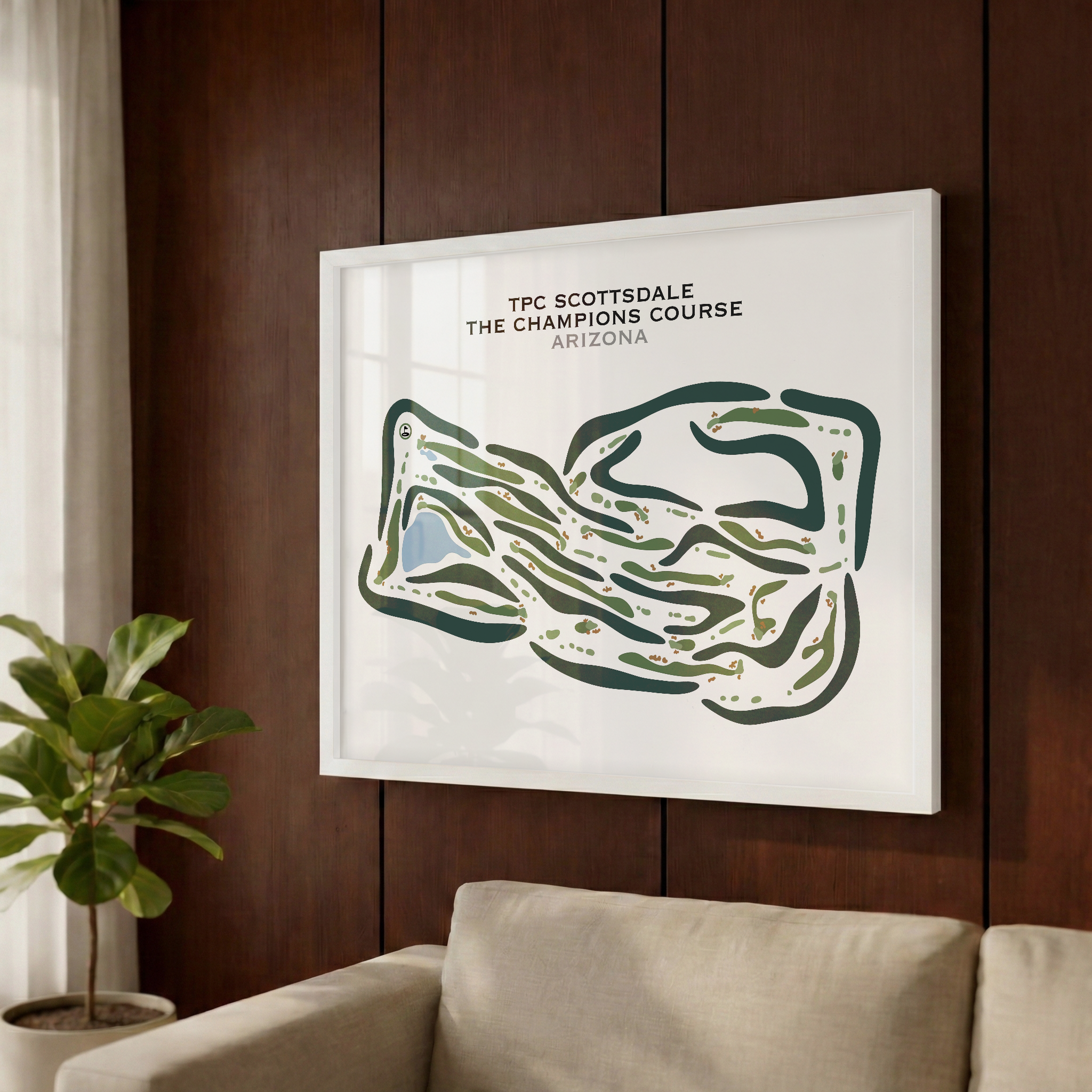 TPC Scottsdale The Champions Course, Arizona - Printed Golf Courses