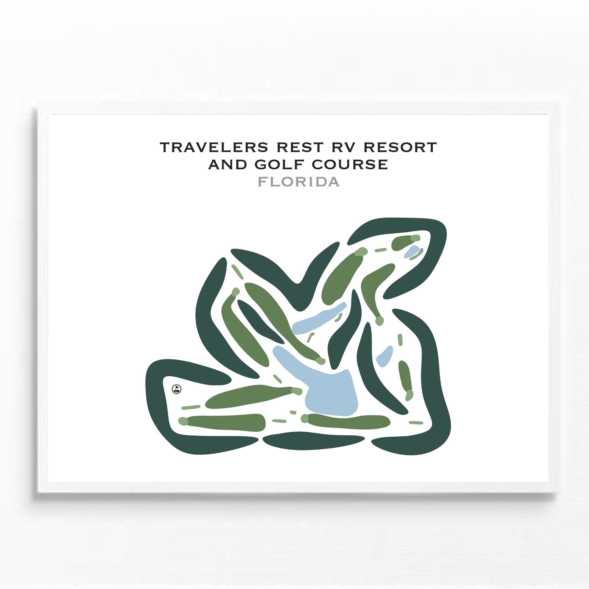 Travelers Rest RV Resort and Golf Course, Florida - Printed Golf Courses