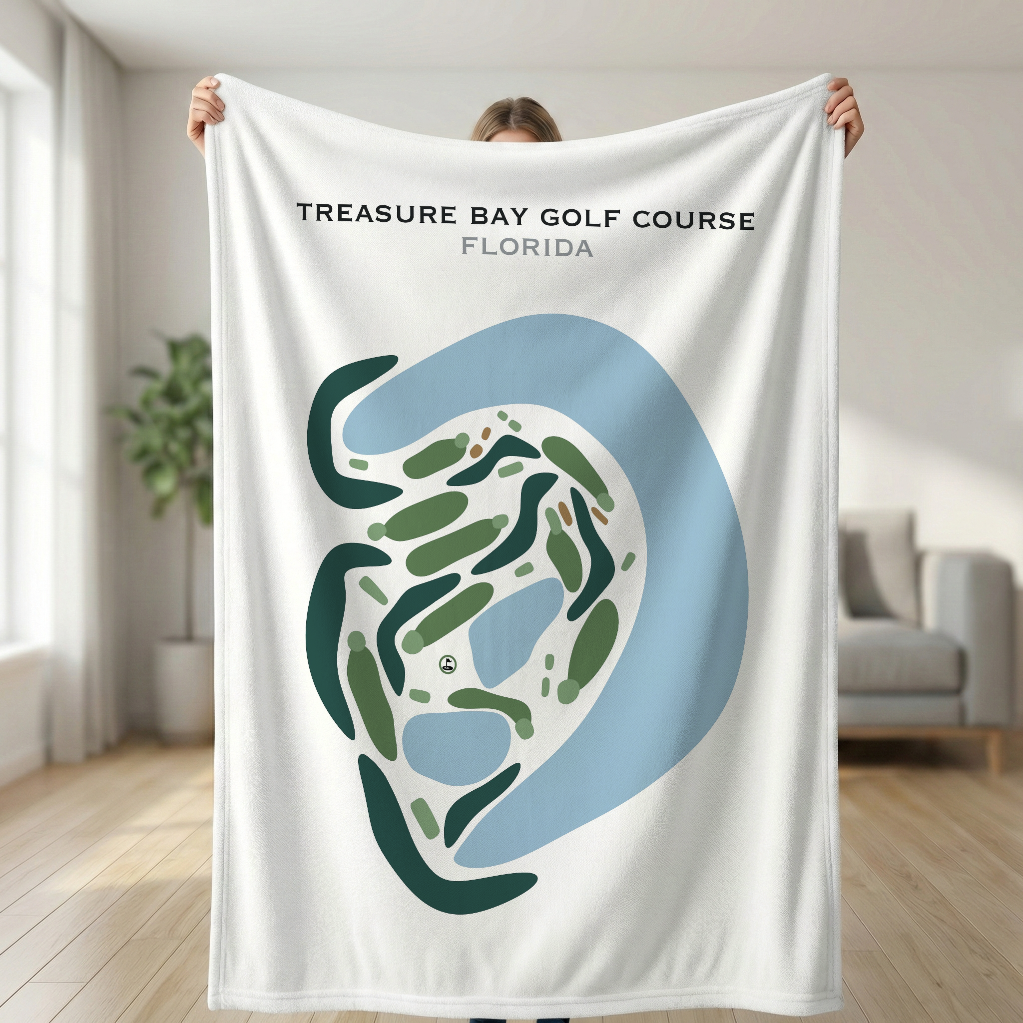 Treasure Bay Golf Course, Florida - Printed Golf Courses