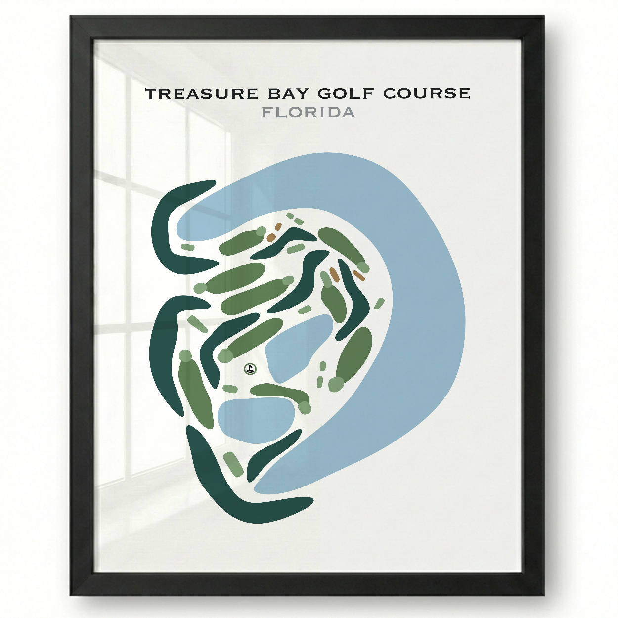 Treasure Bay Golf Course, Florida - Printed Golf Courses