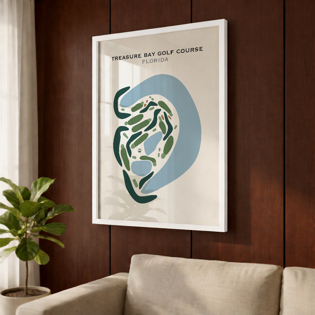 Treasure Bay Golf Course, Florida - Printed Golf Courses
