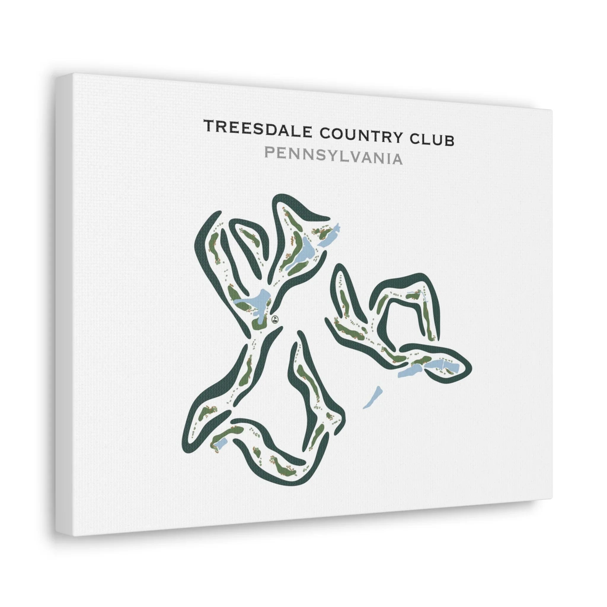 Treesdale Country Club, Pennsylvania - Printed Golf Courses