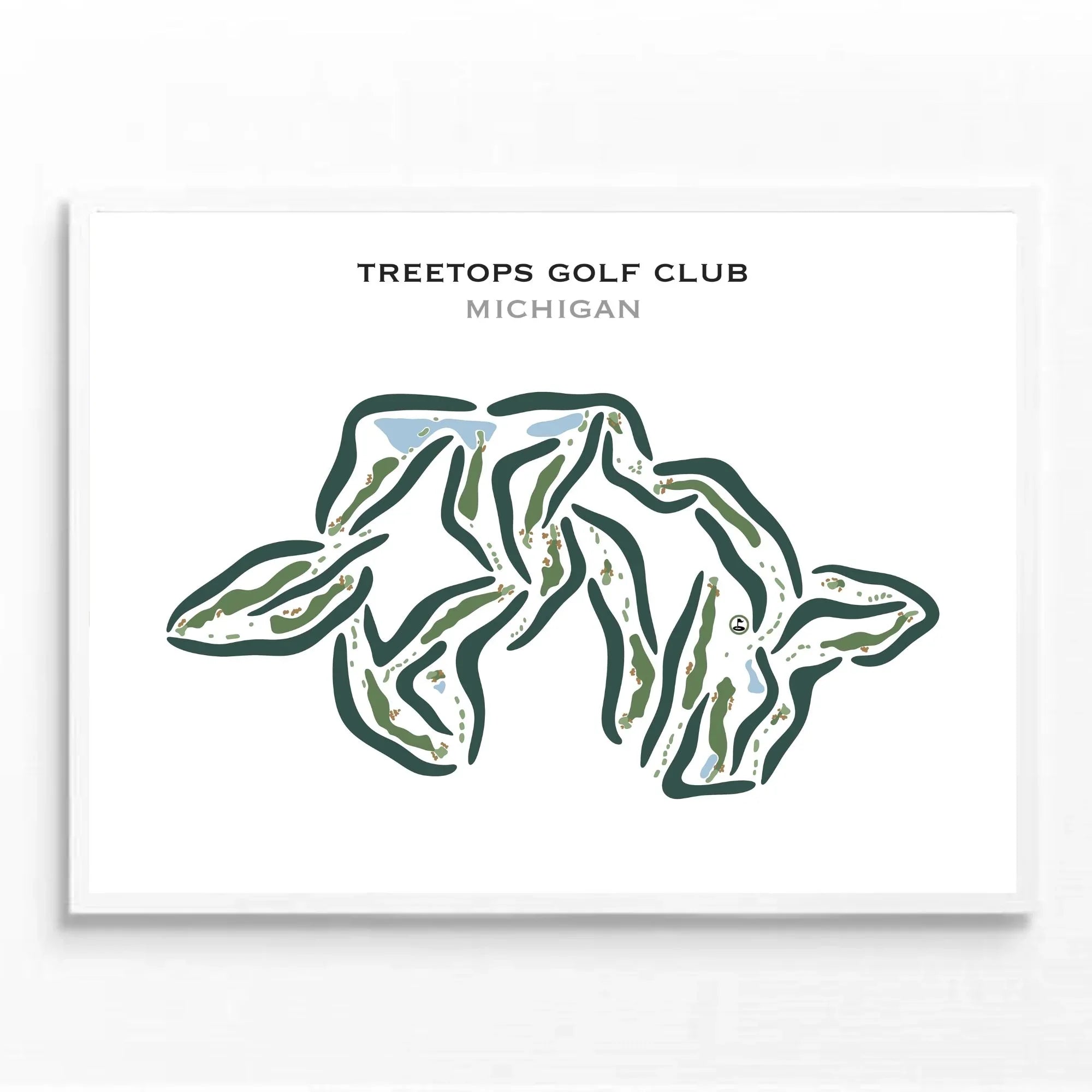 Treetops Golf Club, Michigan - Printed Golf Courses