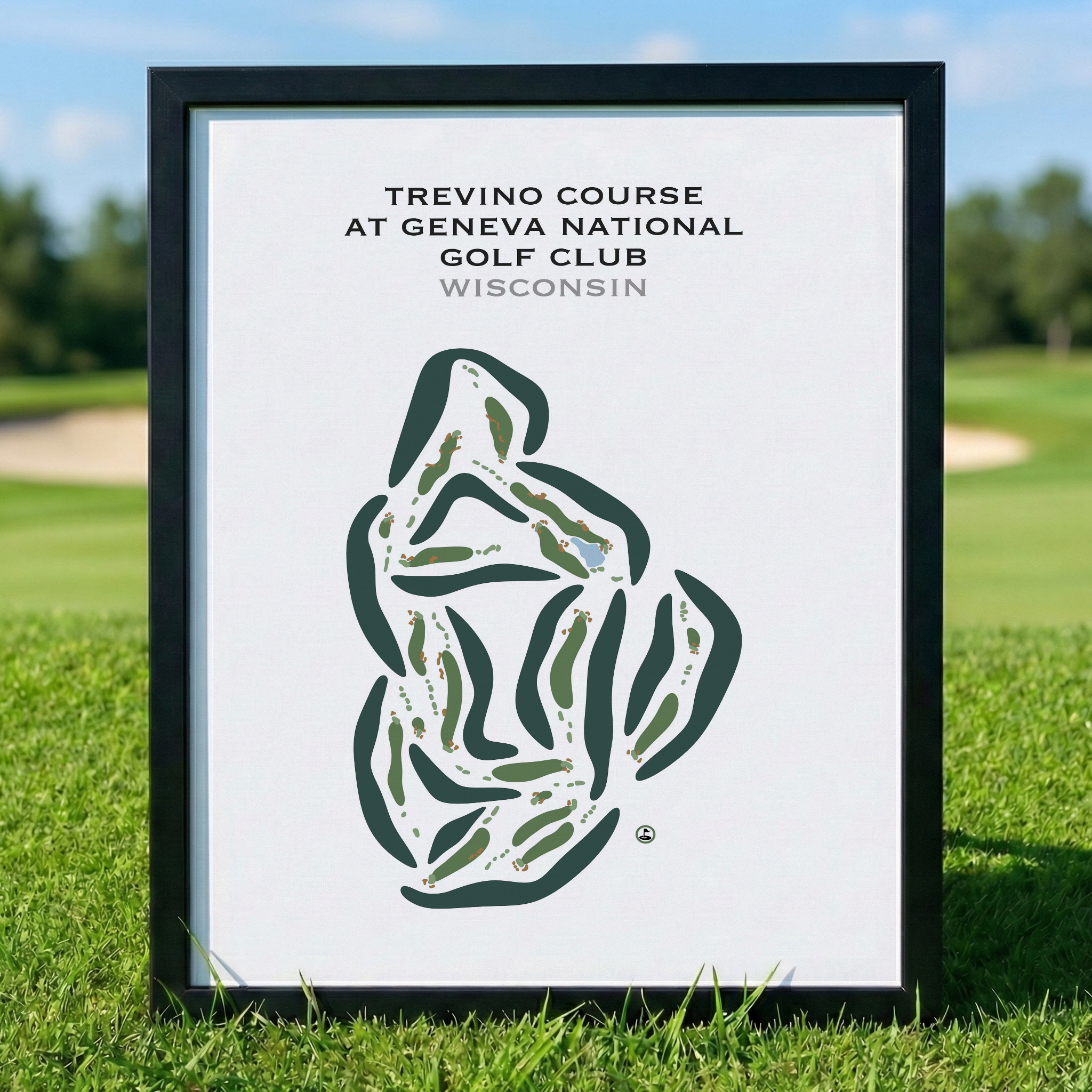 Trevino Course at Geneva National Golf Club, Wisconsin - Printed Golf Courses