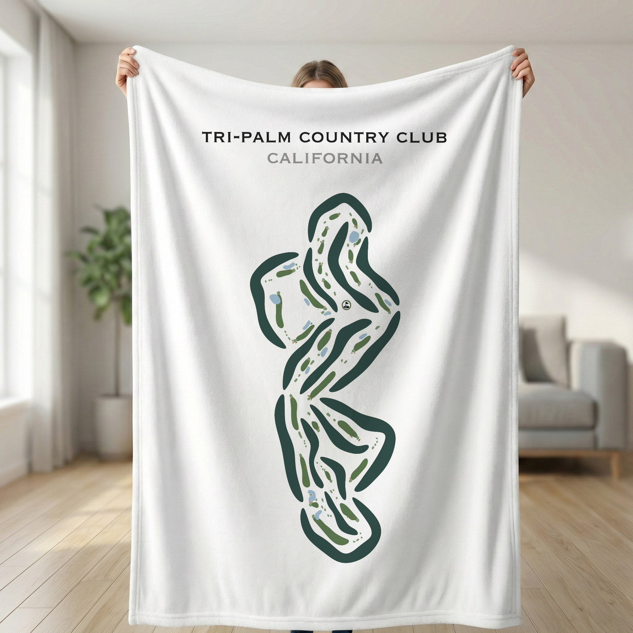 Tri-Palm Country Club, California - Printed Golf Courses