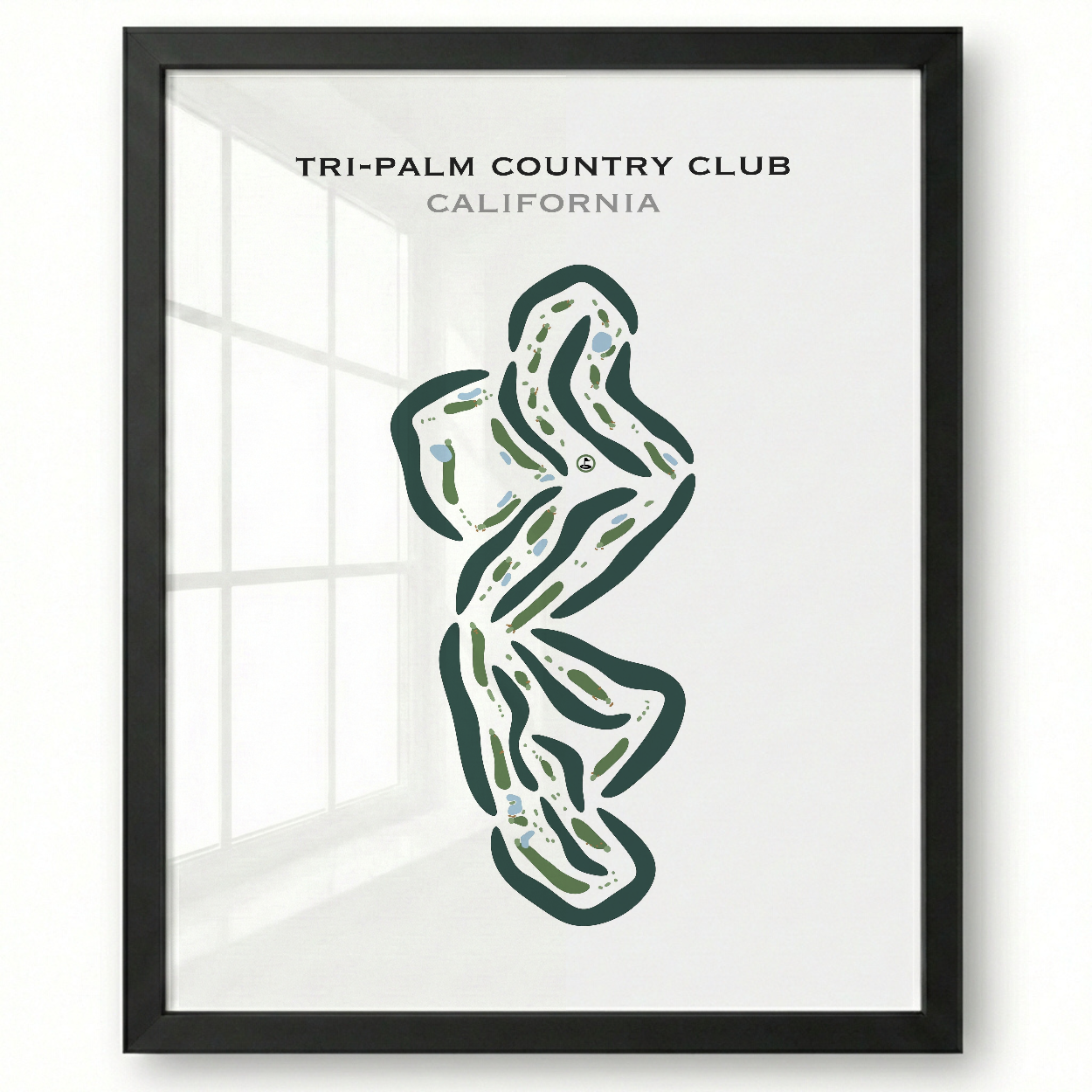 Tri-Palm Country Club, California - Printed Golf Courses