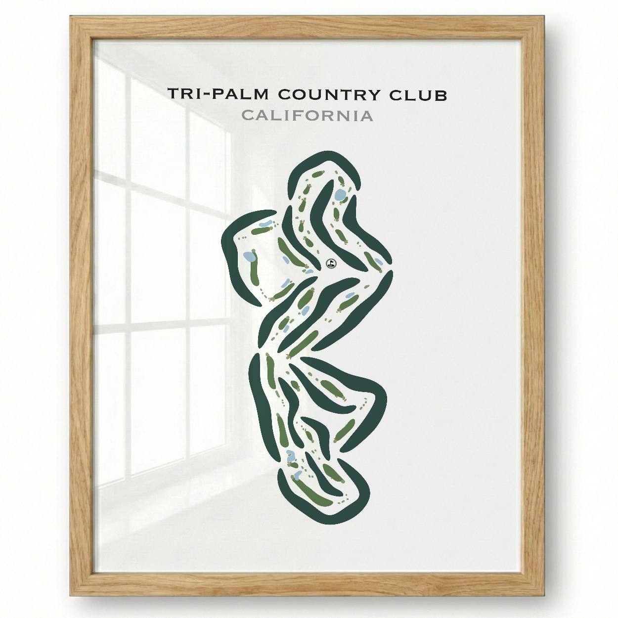 Tri-Palm Country Club, California - Printed Golf Courses
