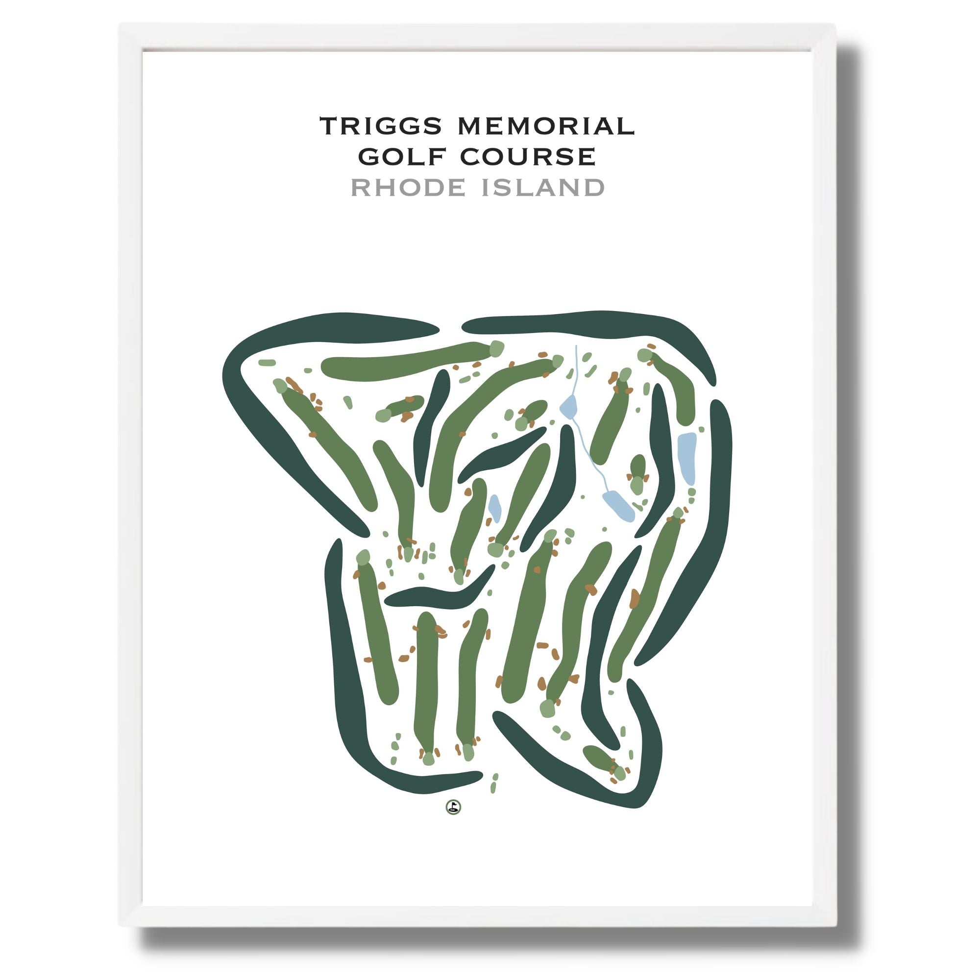 Triggs Memorial Golf Course, Rhode Island - Printed Golf Courses