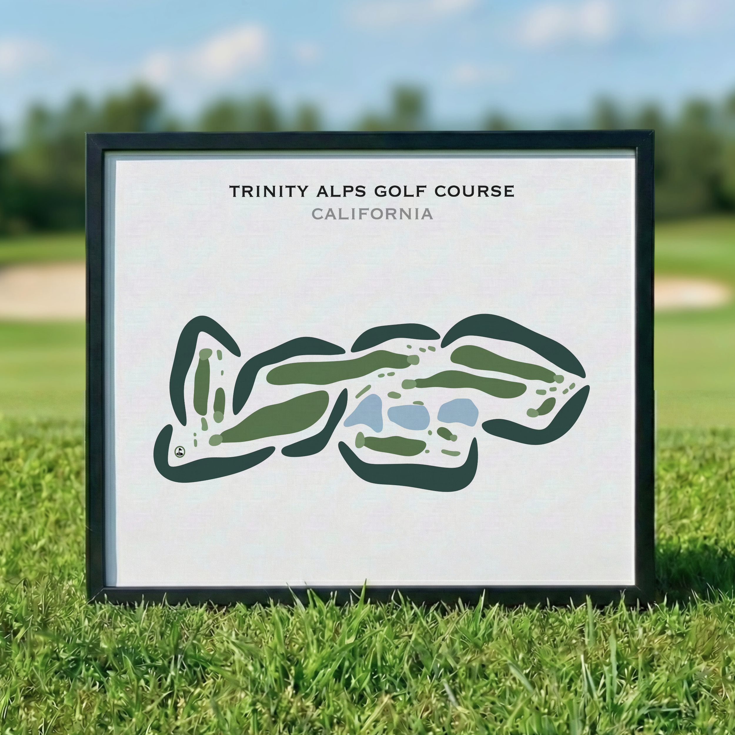 Trinity Alps Golf Course, California - Printed Golf Courses