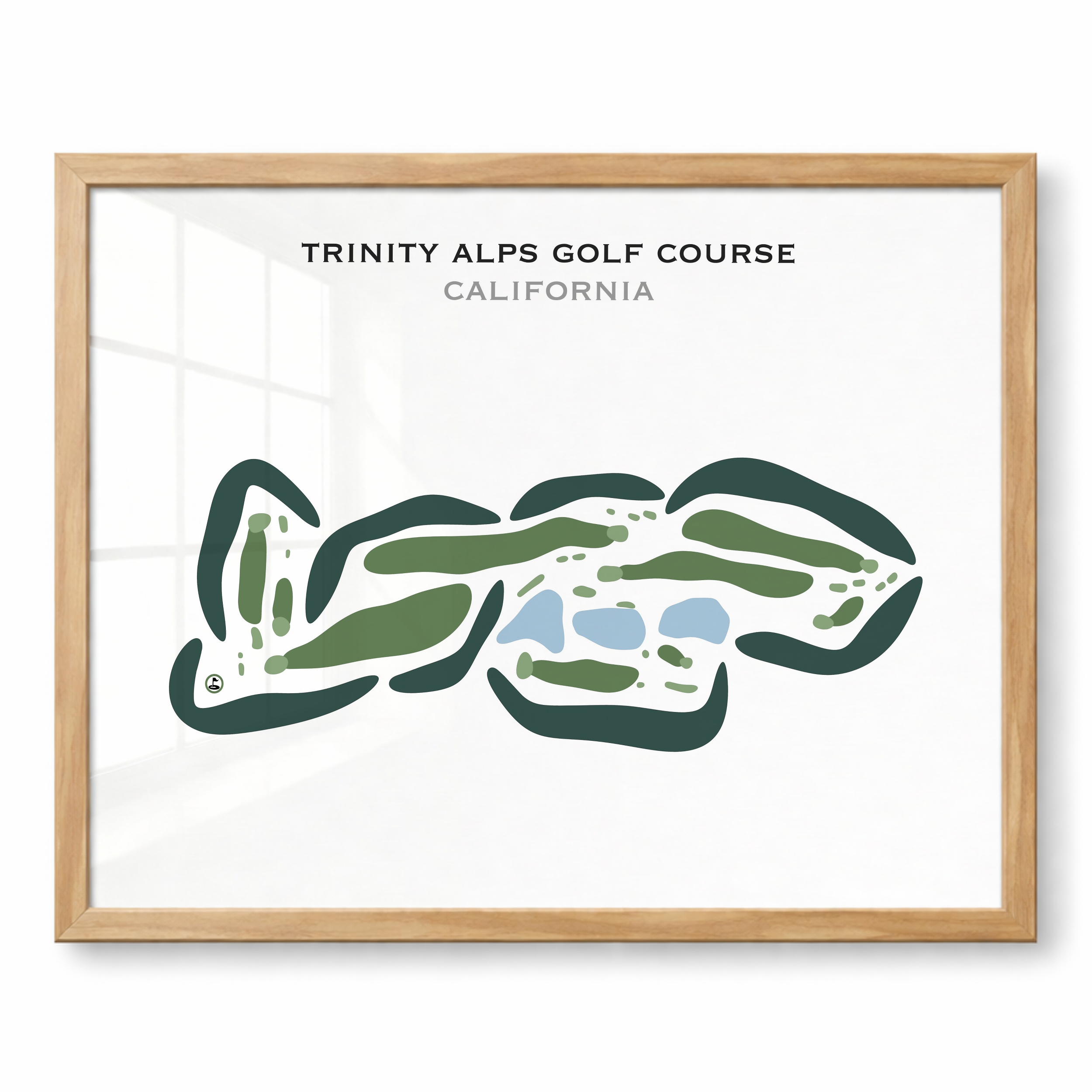 Trinity Alps Golf Course, California - Printed Golf Courses