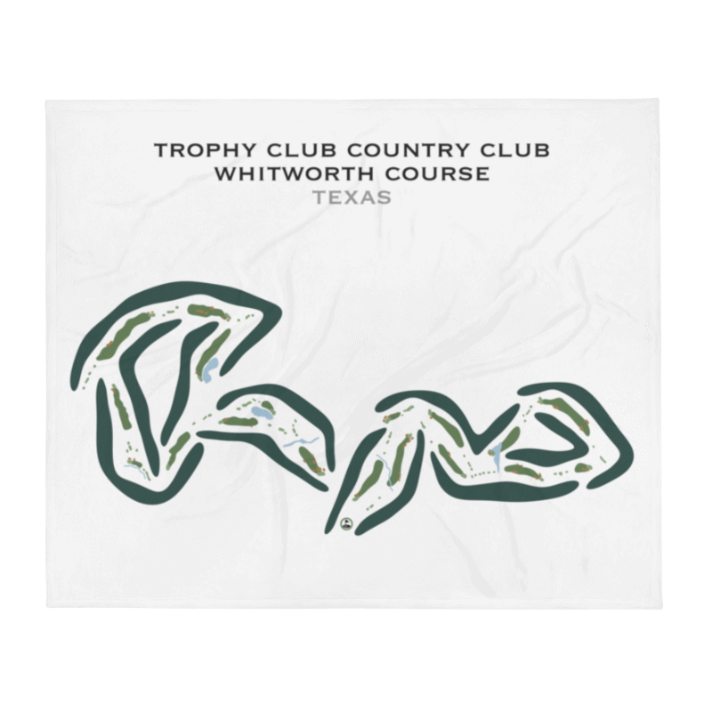 Trophy Club Country Club - Whitworth Course, Texas - Printed Golf Courses