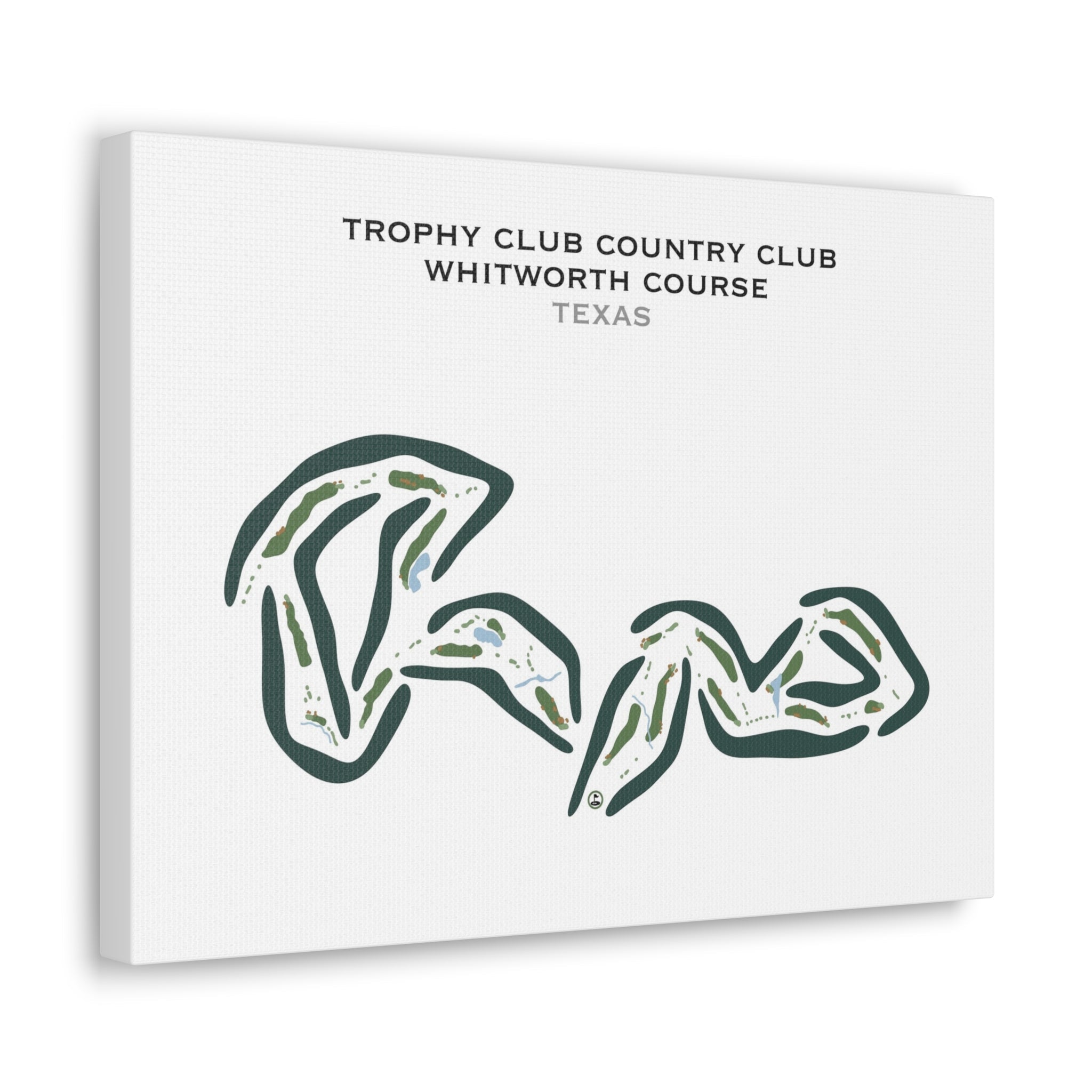 Trophy Club Country Club - Whitworth Course, Texas - Printed Golf Courses