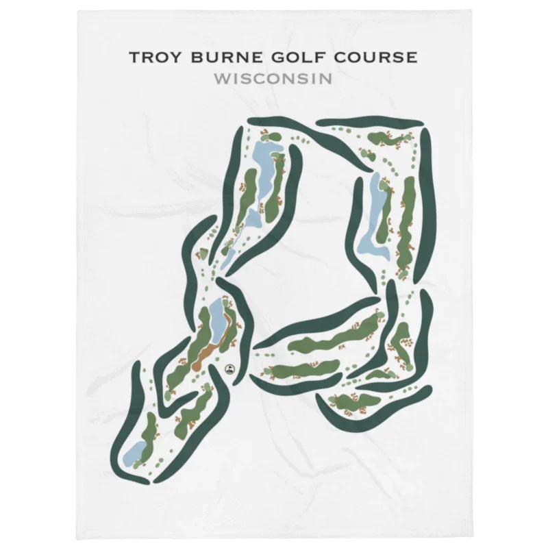Troy Burne Golf Course, Wisconsin- Printed Golf Courses