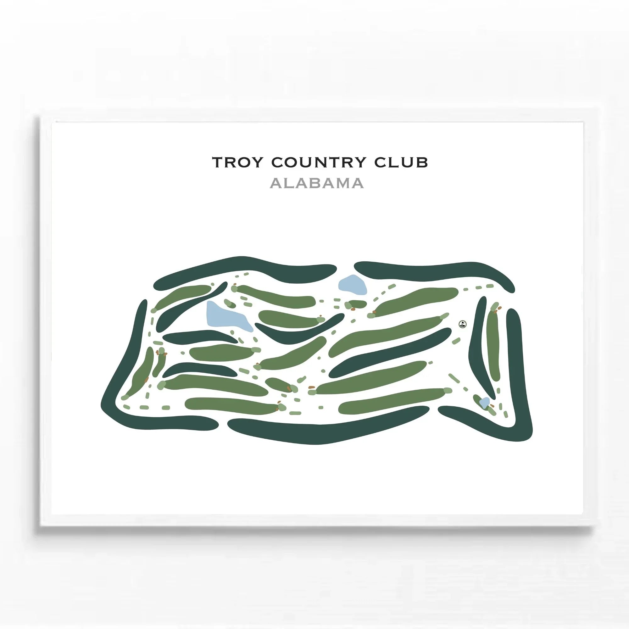 Troy Country Club, Alabama - Printed Golf Courses