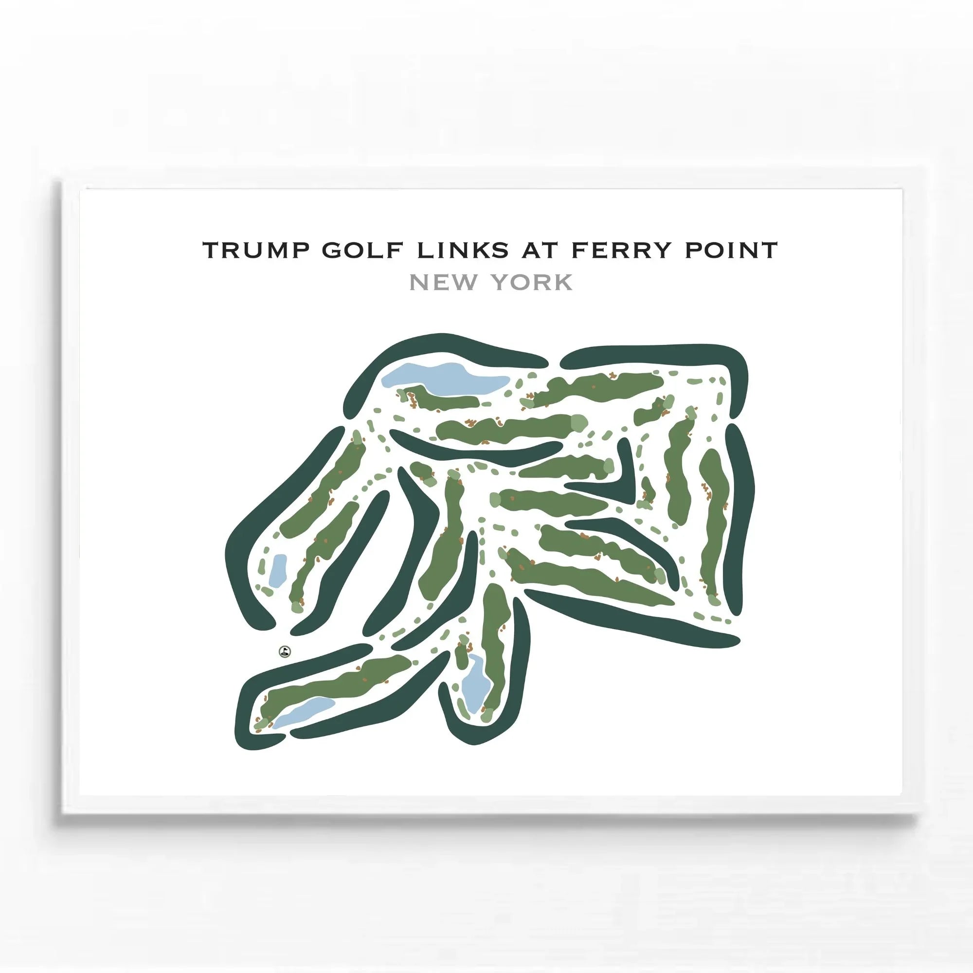 Trump Golf Links at Ferry Point, New York - Printed Golf Courses