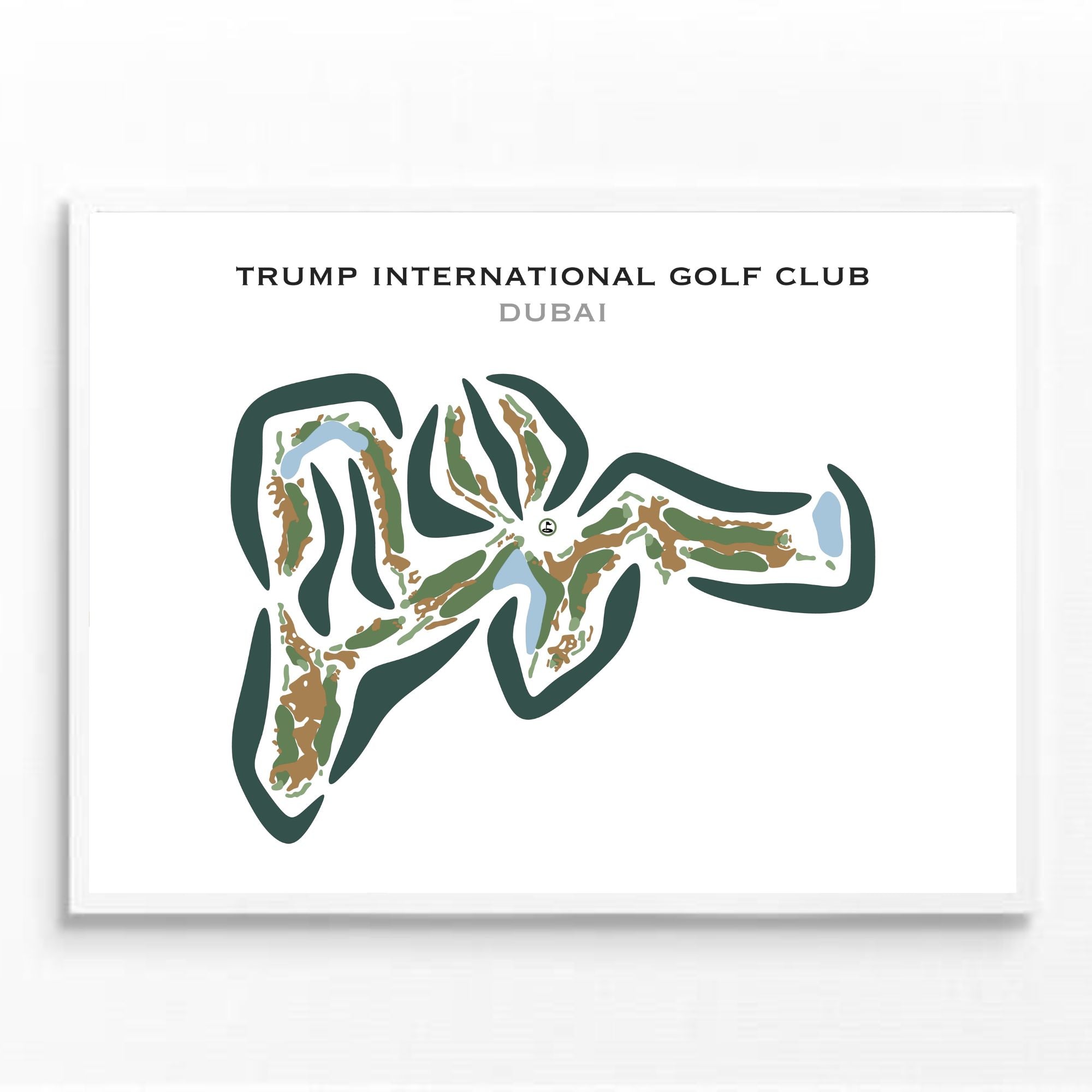 Trump International Golf Club, Dubai, United Arab Emirates - Printed Golf Courses