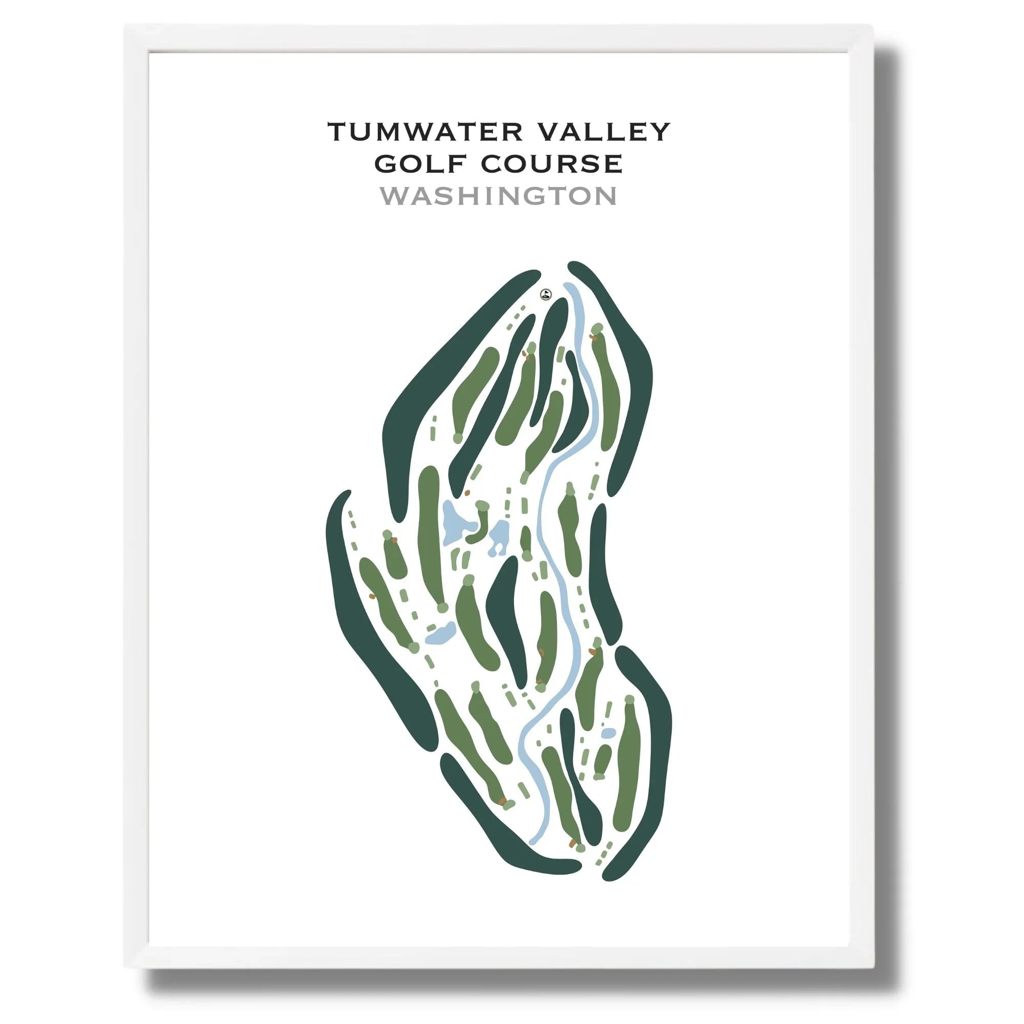 Tumwater Valley Golf Course, Washington - Printed Golf Courses