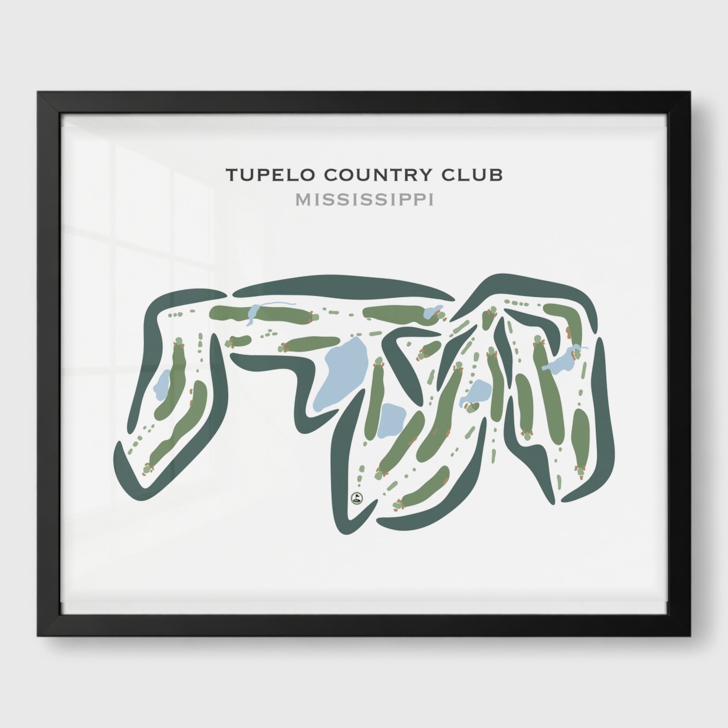 Tupelo Country Club, Mississippi - Printed Golf Courses