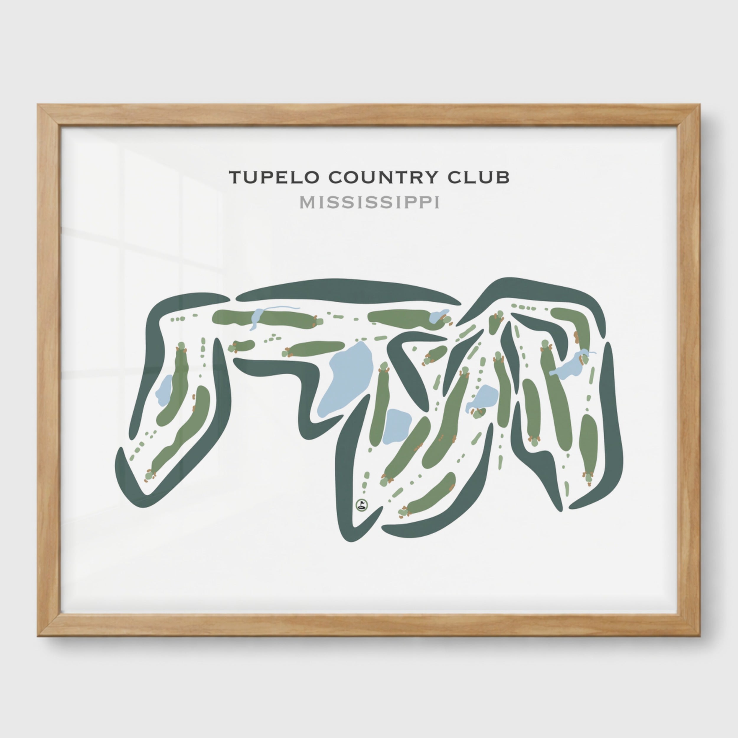 Tupelo Country Club, Mississippi - Printed Golf Courses