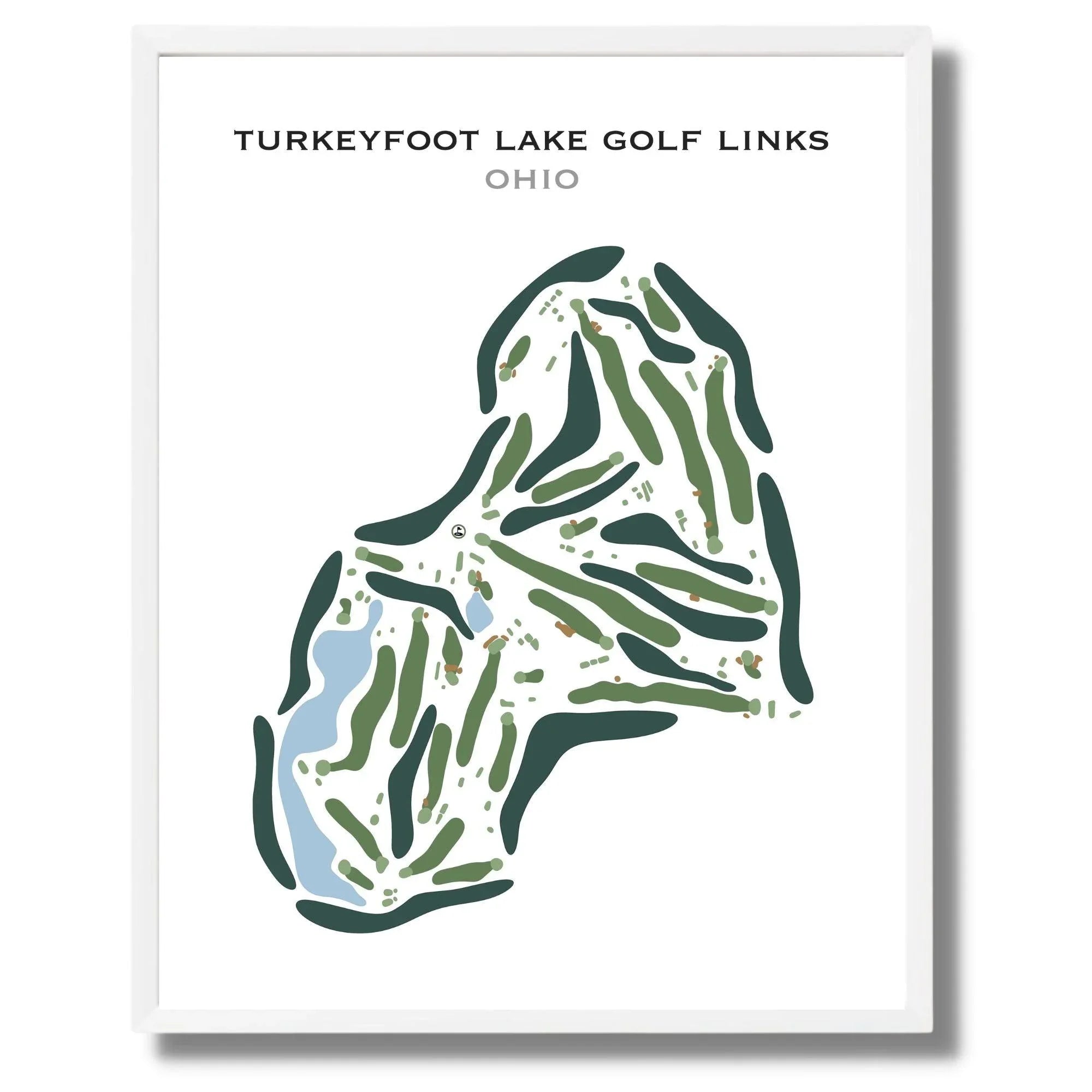 Turkeyfoot Lake Golf Links, Ohio - Printed Golf Course