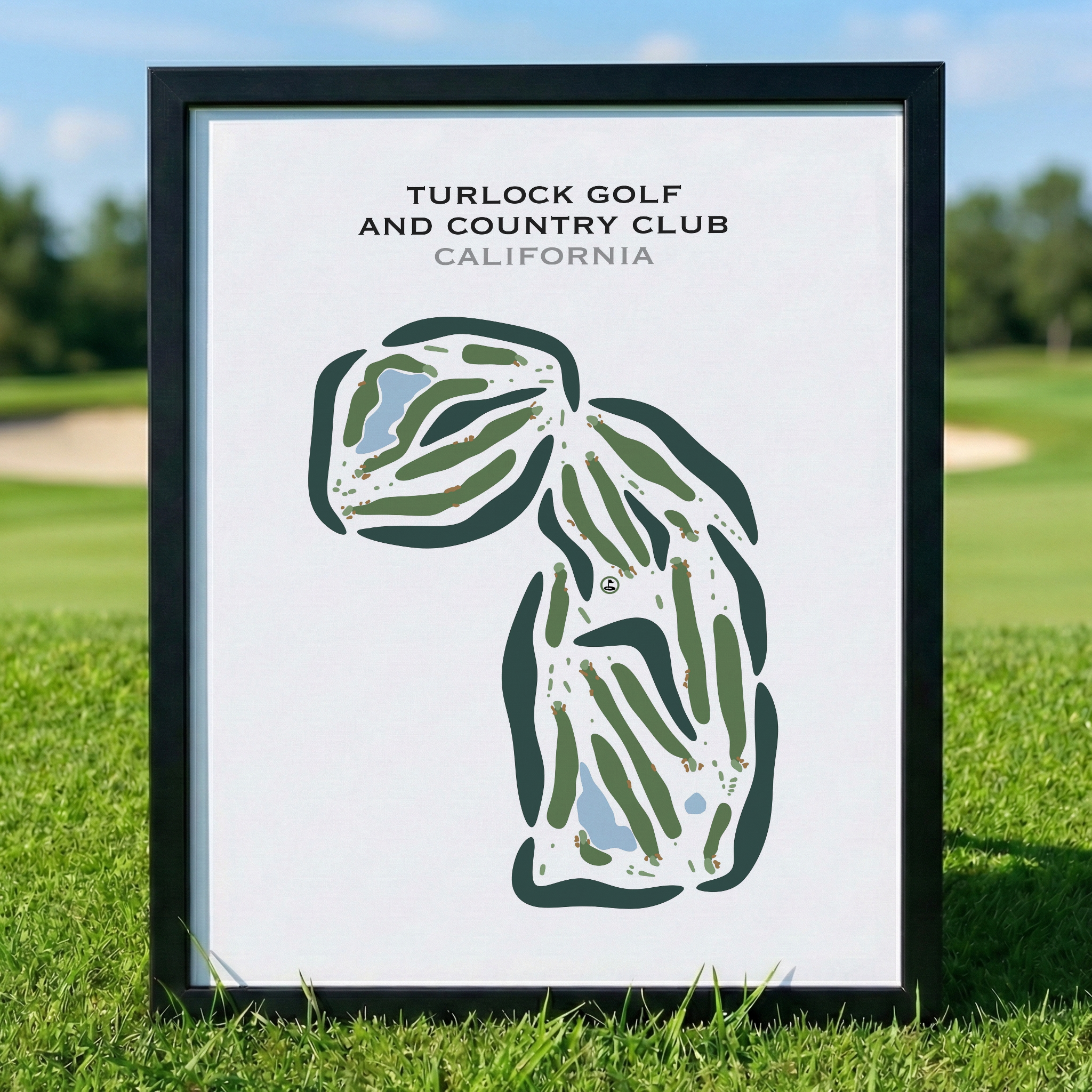 Turlock Golf & Country Club, California - Printed Golf Courses
