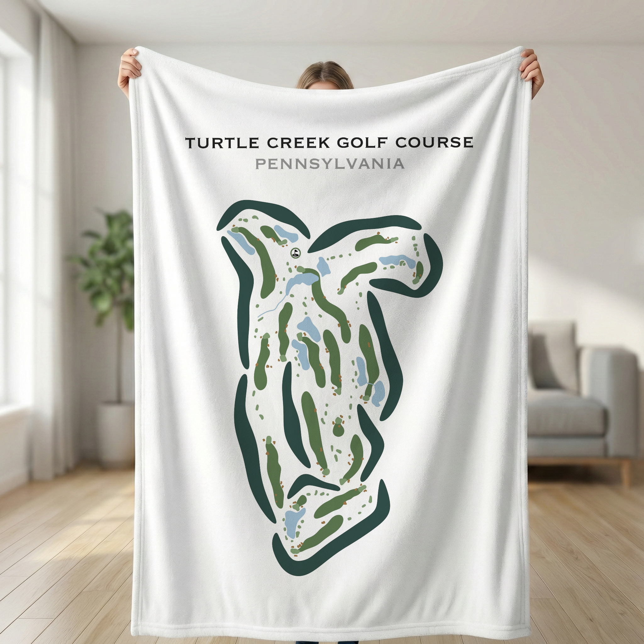 Turtle Creek Golf Course, Pennsylvania - Printed Golf Courses