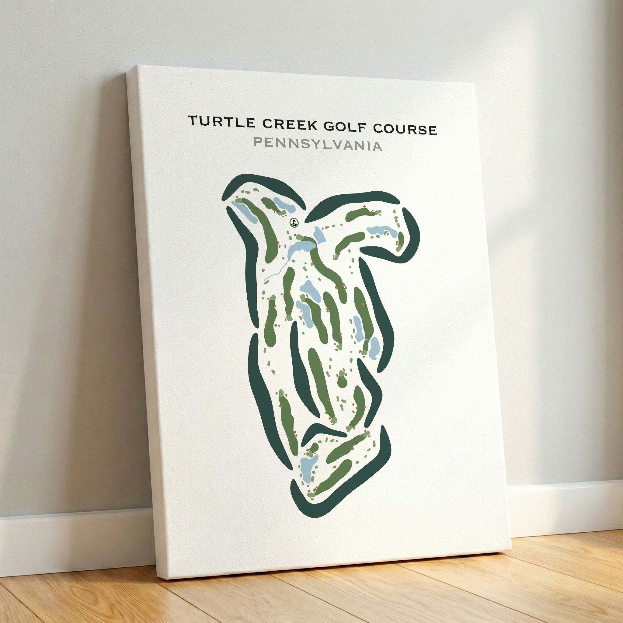 Turtle Creek Golf Course, Pennsylvania - Printed Golf Courses
