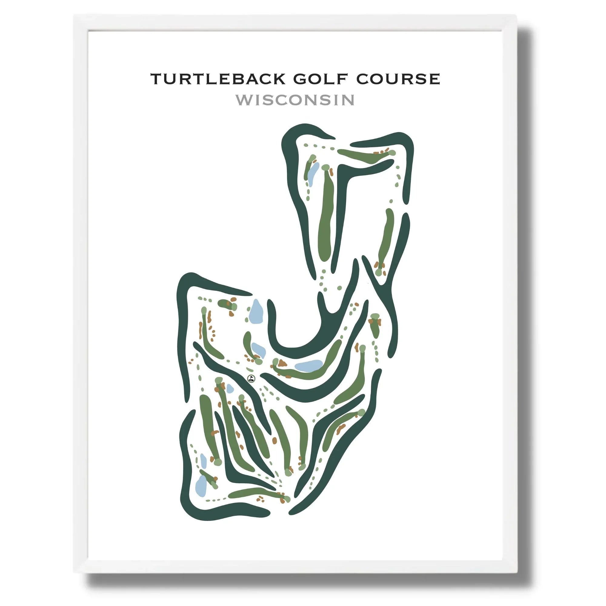 Turtleback Golf Course, Wisconsin - Printed Golf Courses