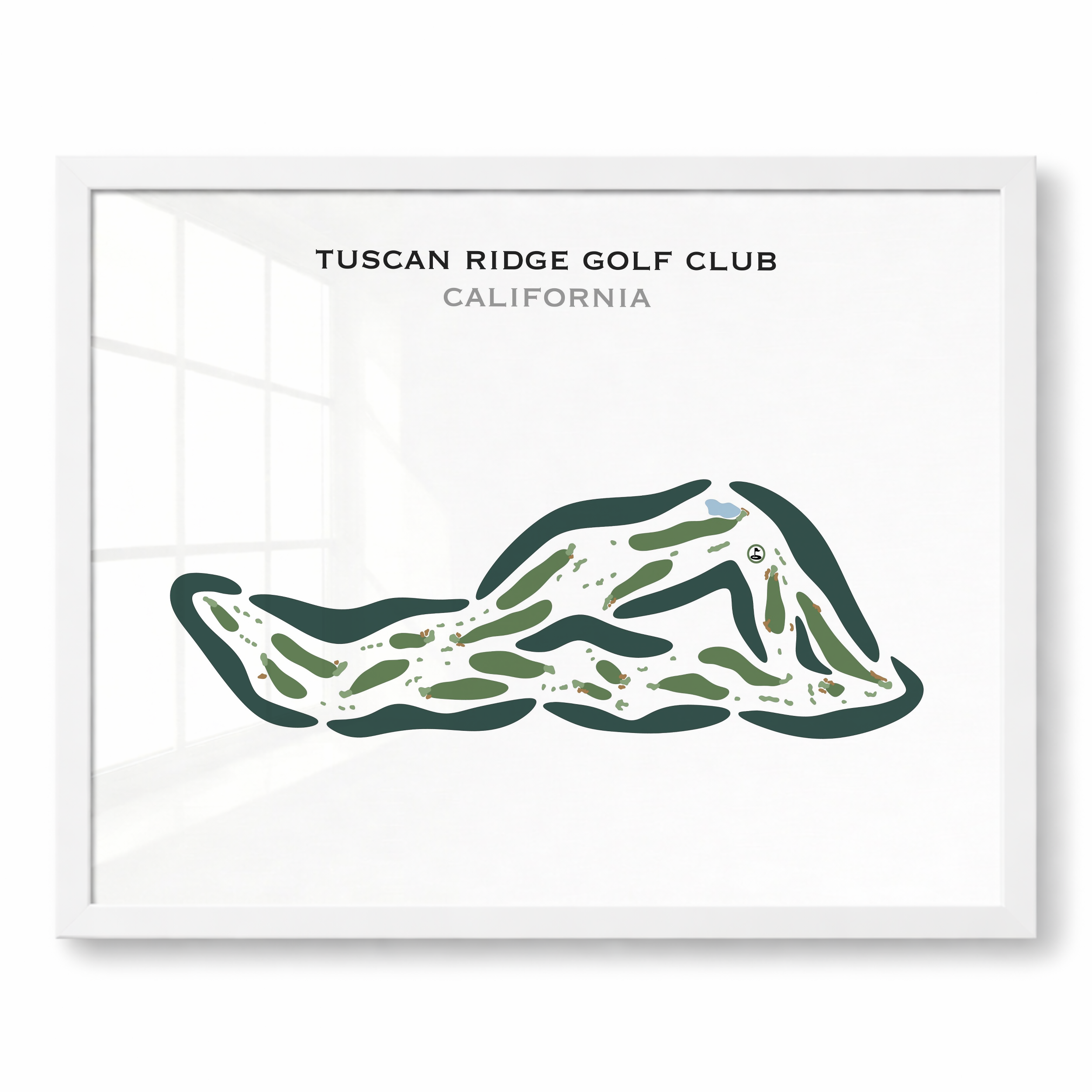 Tuscan Ridge Golf Club, California - Printed Golf Courses