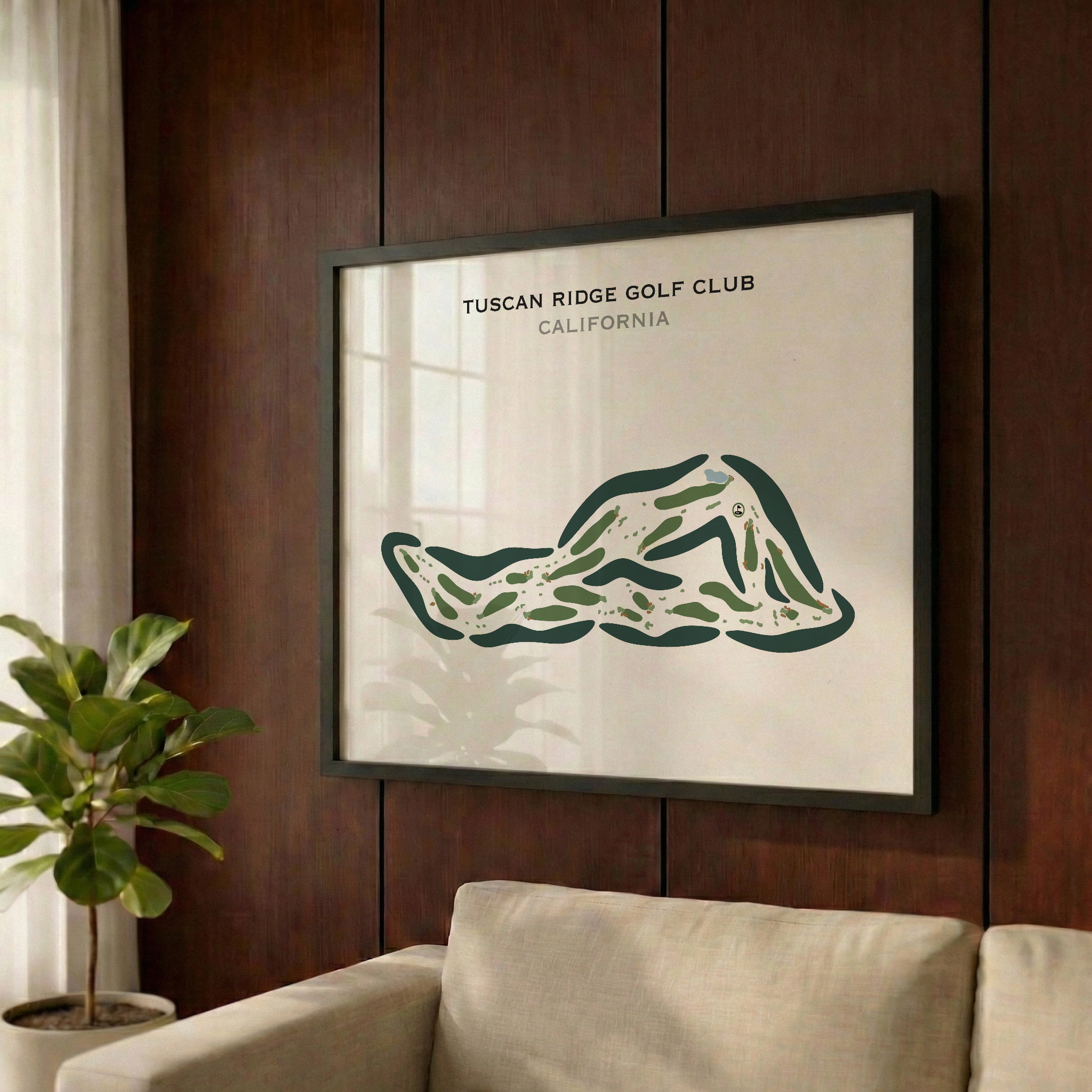 Tuscan Ridge Golf Club, California - Printed Golf Courses