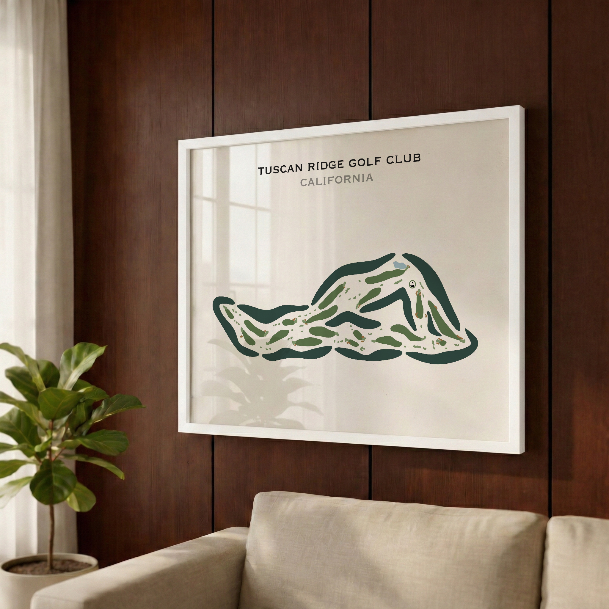 Tuscan Ridge Golf Club, California - Printed Golf Courses