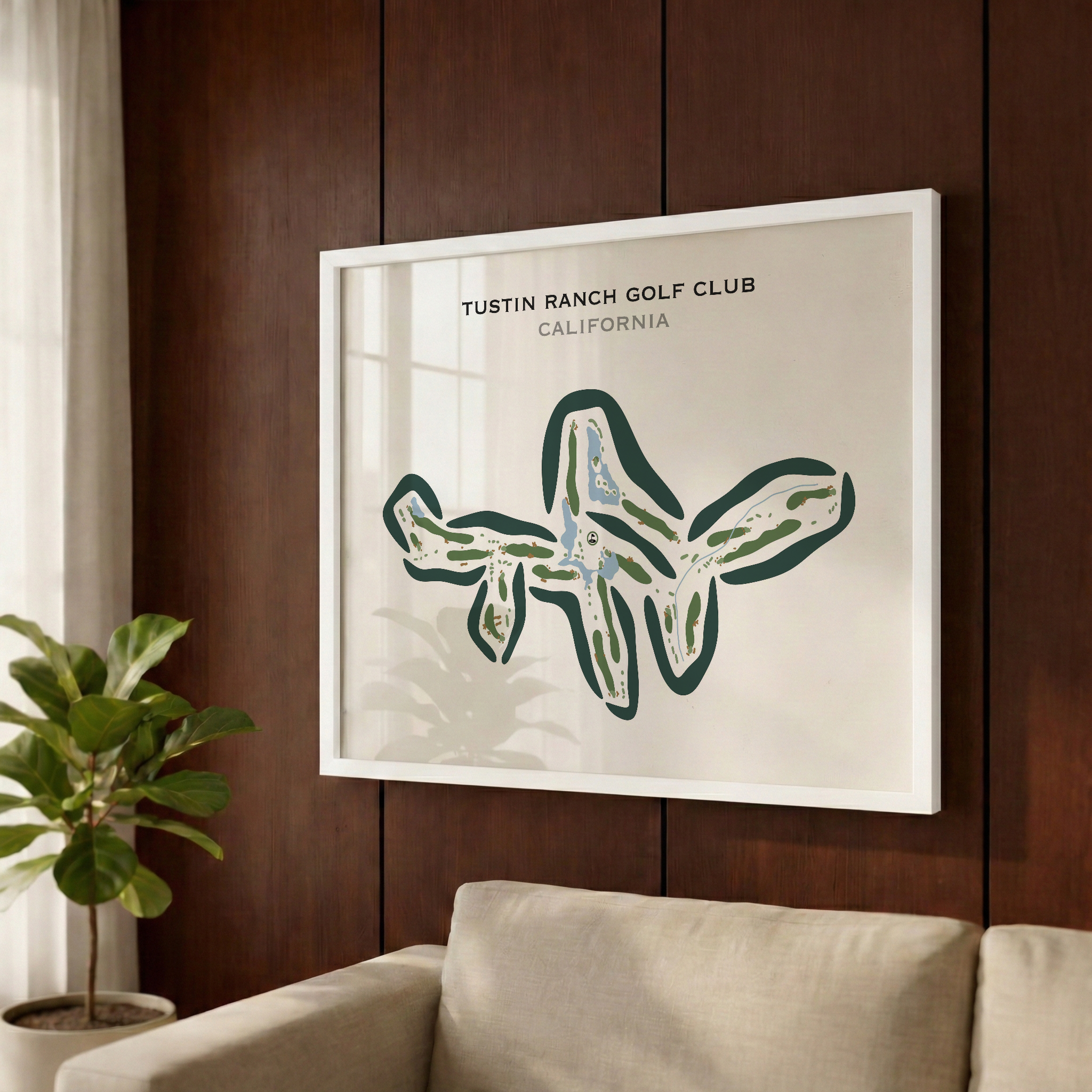 Tustin Ranch Golf Club, California - Printed Golf Courses
