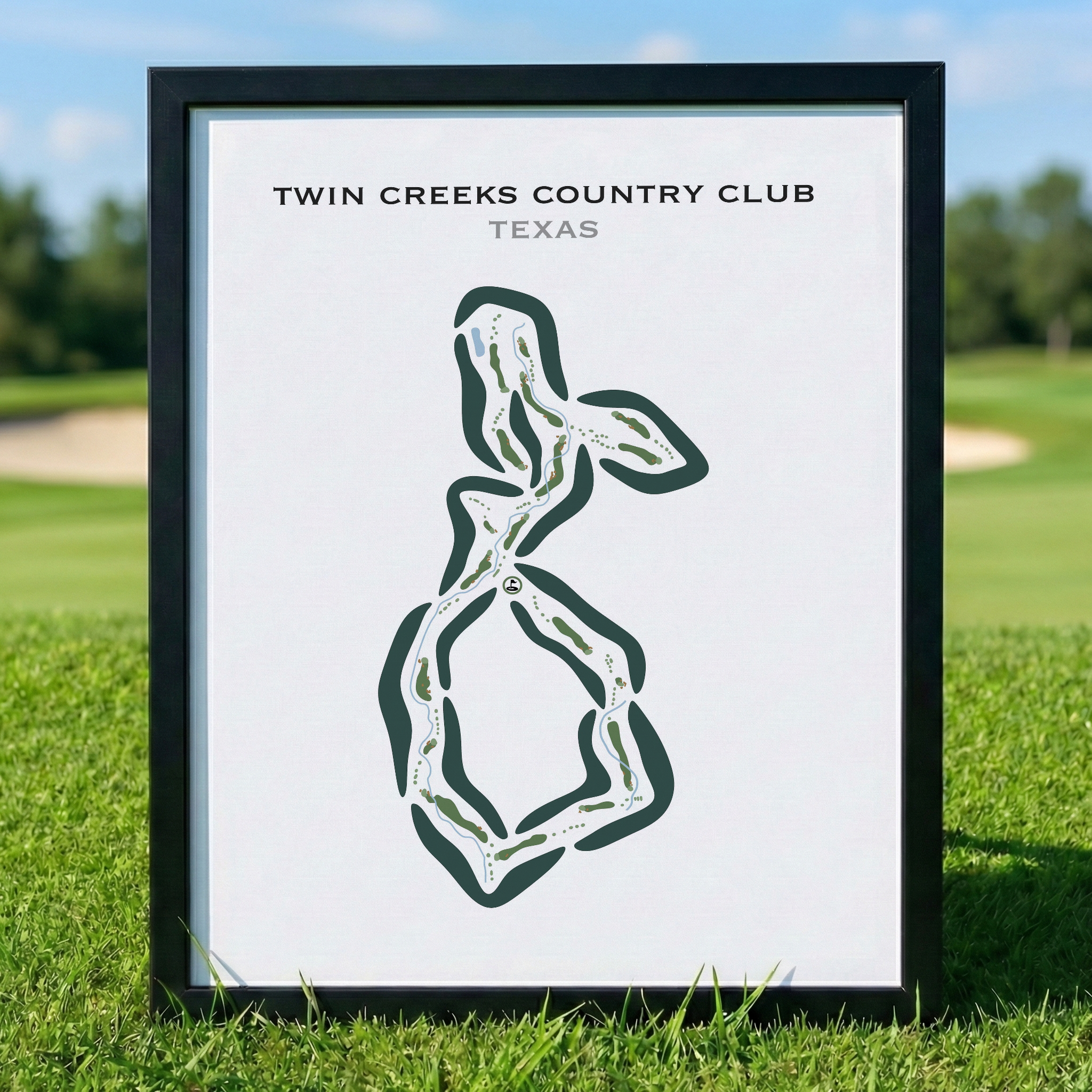 Twin Creeks Country Club, Texas - Printed Golf Course